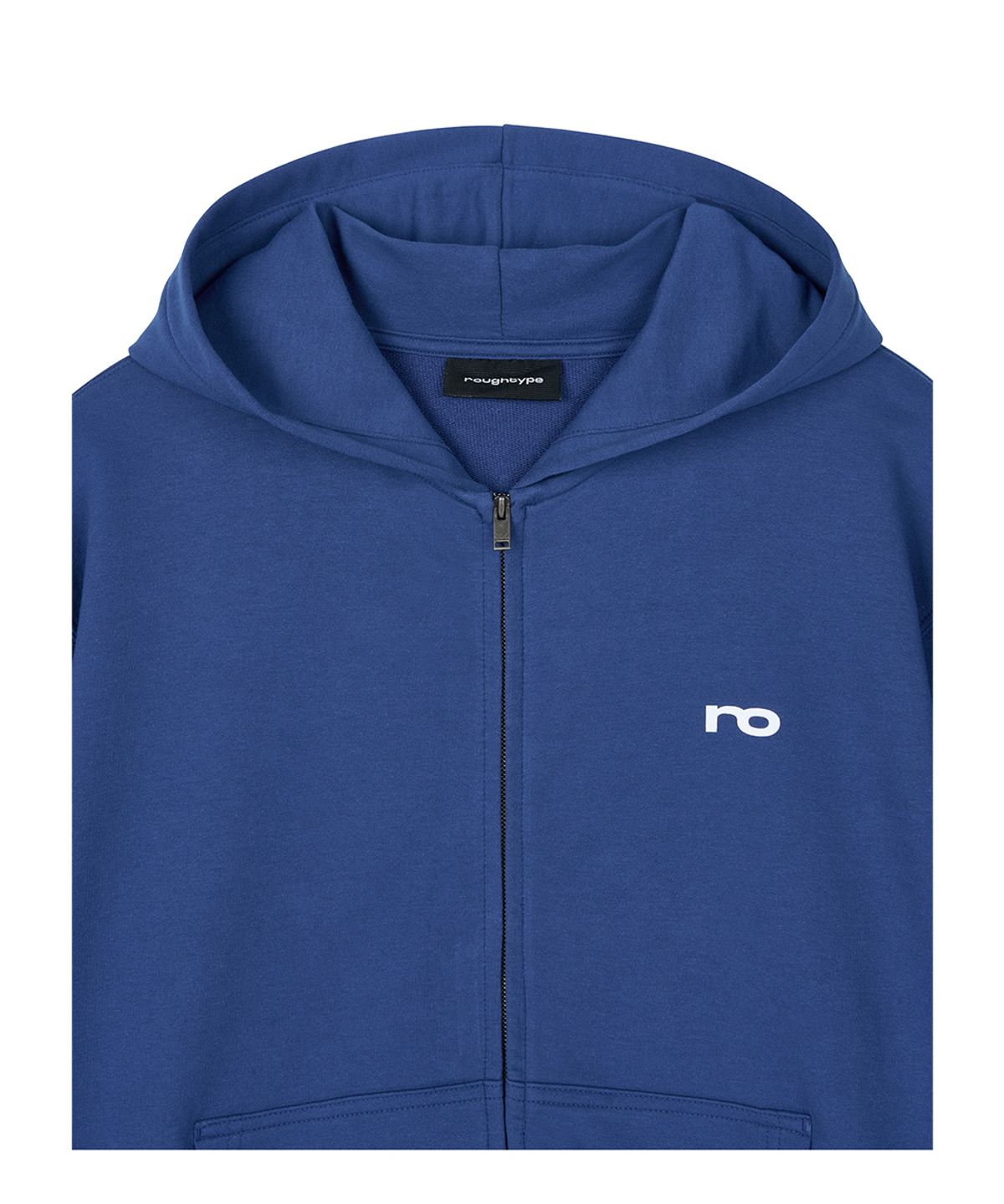 로타입(ROUGHTYPE) Low Logo Hooded Zip-Up - Blue