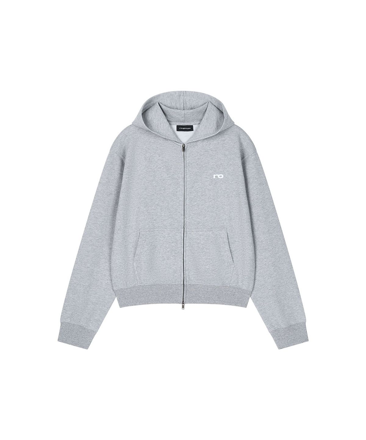 로타입(ROUGHTYPE) Low Logo Hooded Zip-Up - Gray