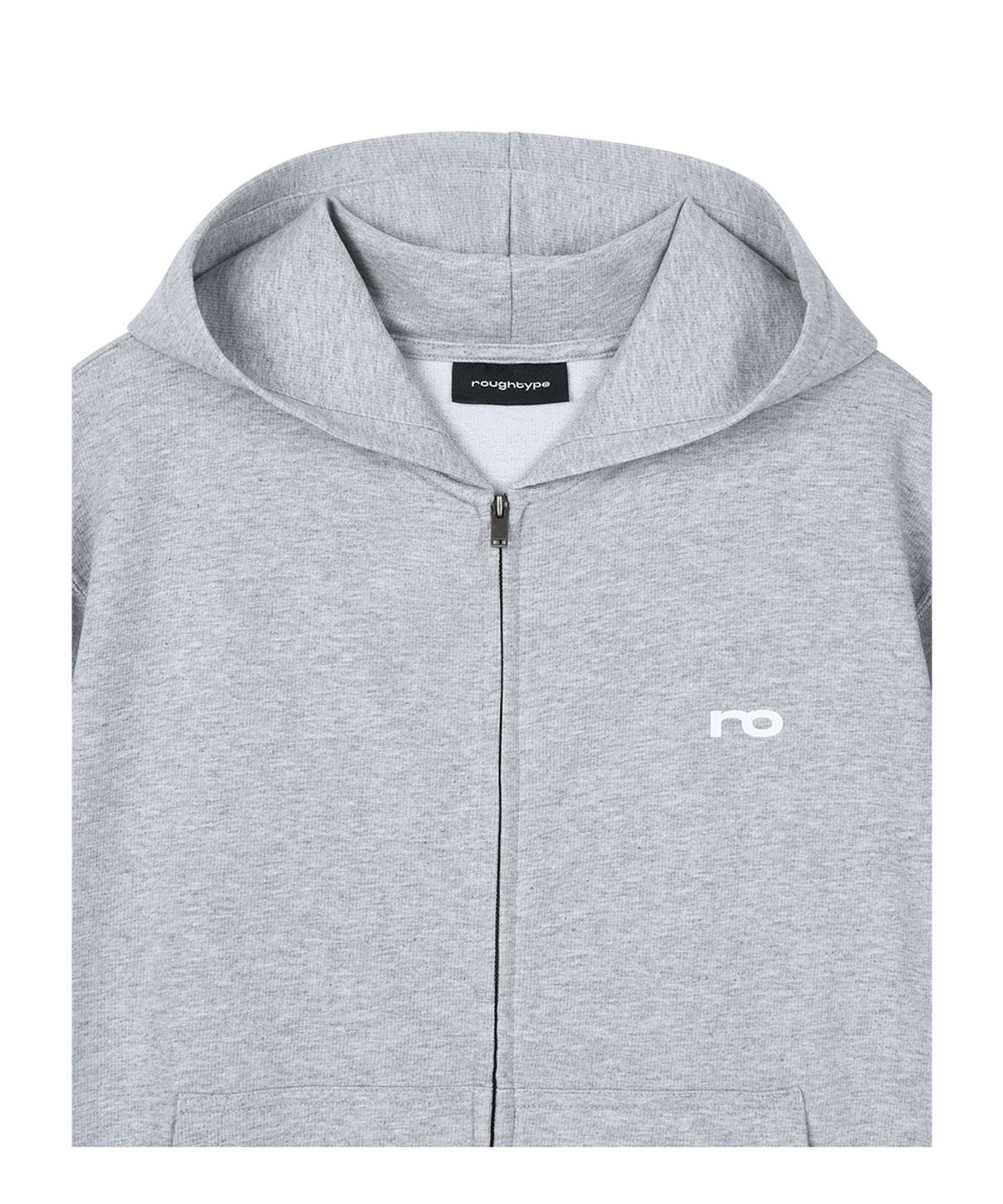 로타입(ROUGHTYPE) Low Logo Hooded Zip-Up - Gray