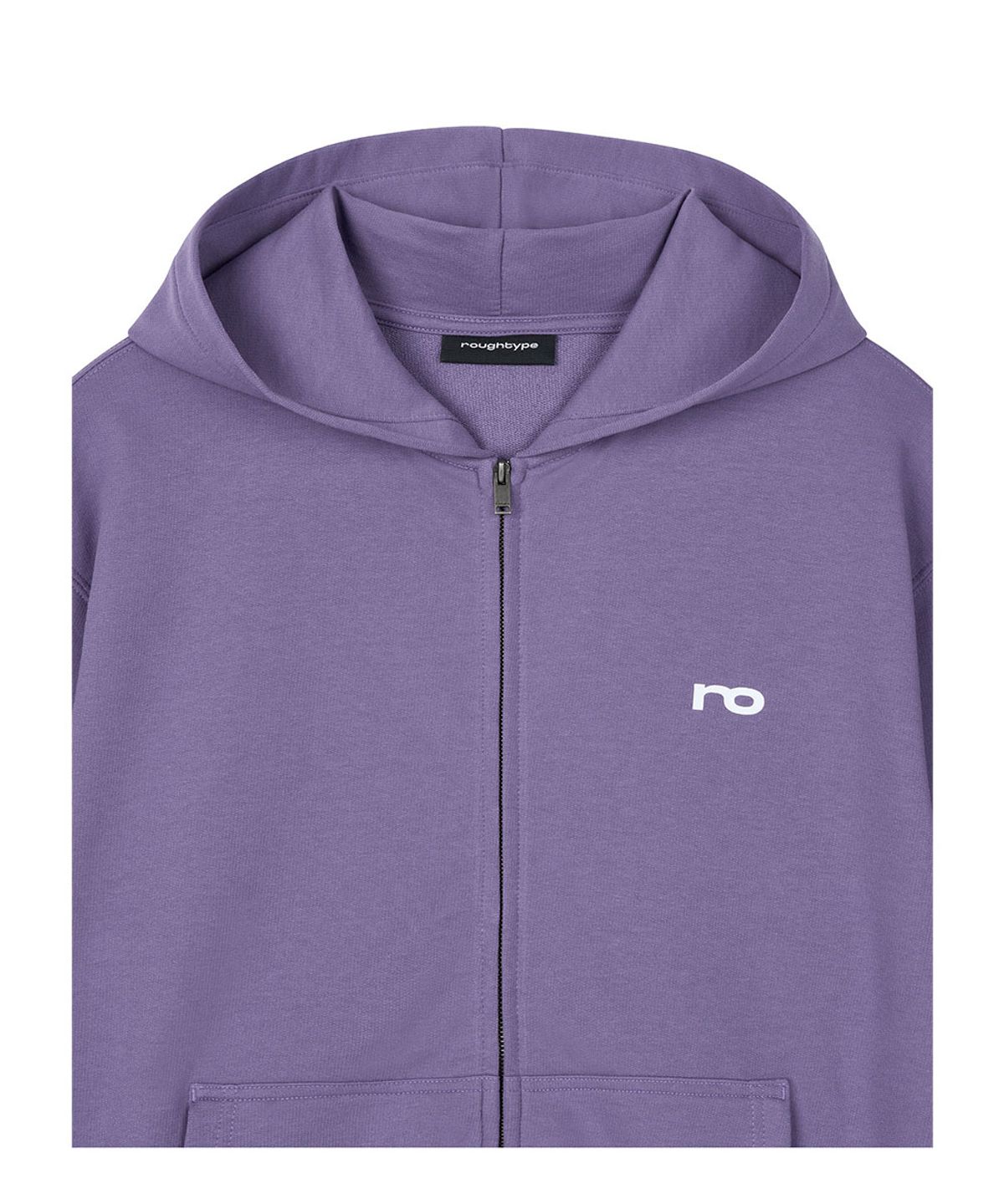 로타입(ROUGHTYPE) Low Logo Hooded Zip-Up - Purple