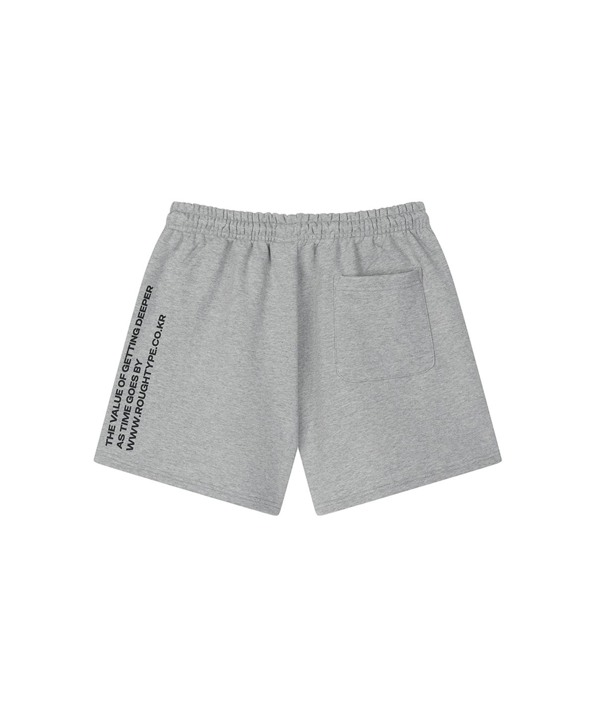 로타입(ROUGHTYPE) Mid Logo Half Sweat Pants - Gray