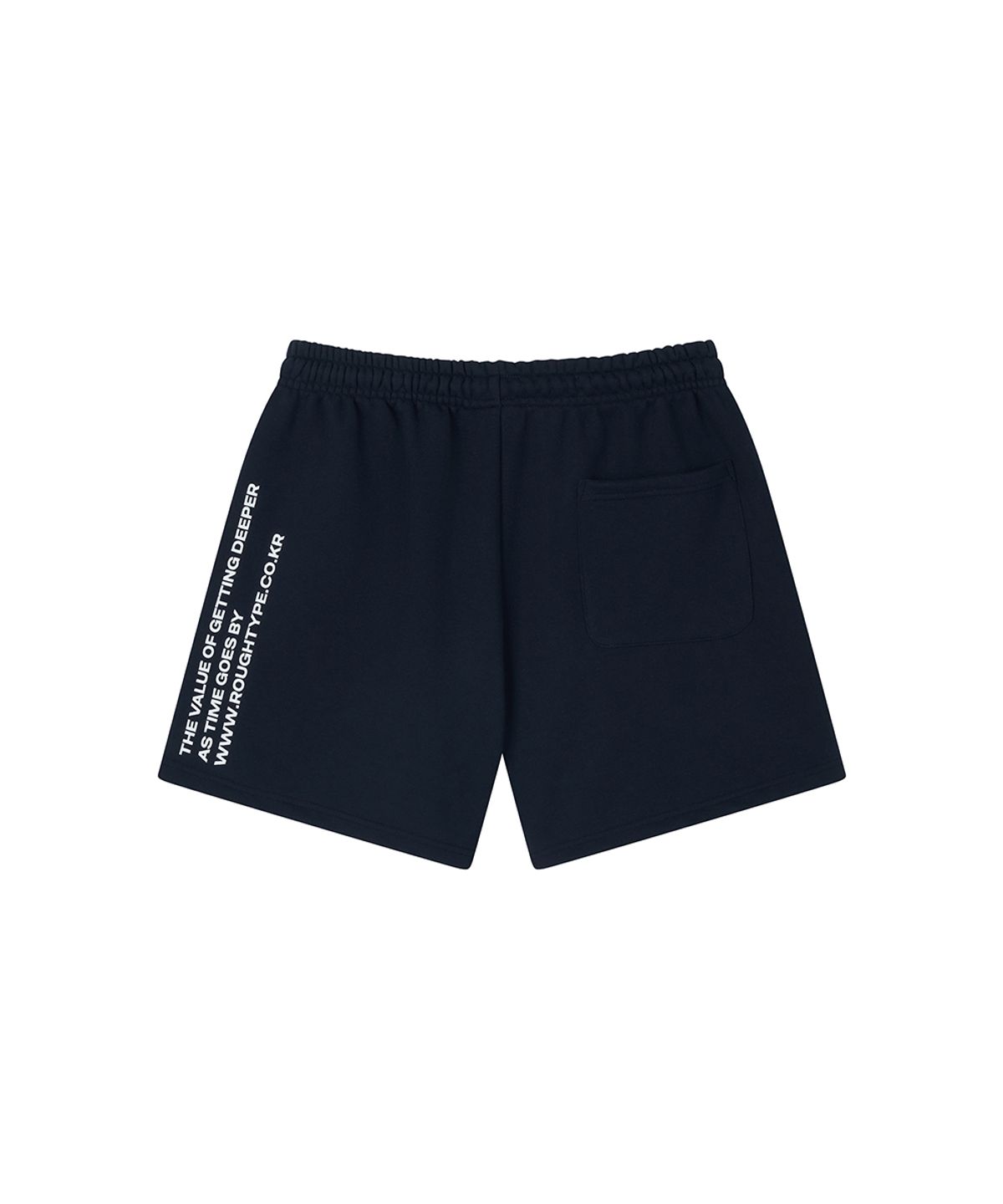 로타입(ROUGHTYPE) Mid Logo Half Sweat Pants - Navy