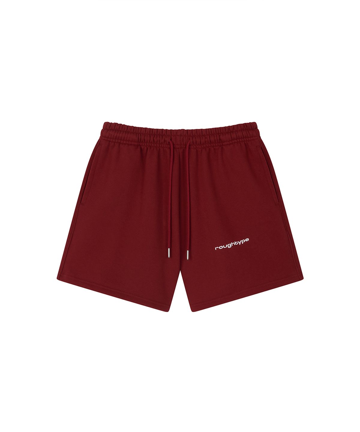 로타입(ROUGHTYPE) Mid Logo Half Sweat Pants - Wine