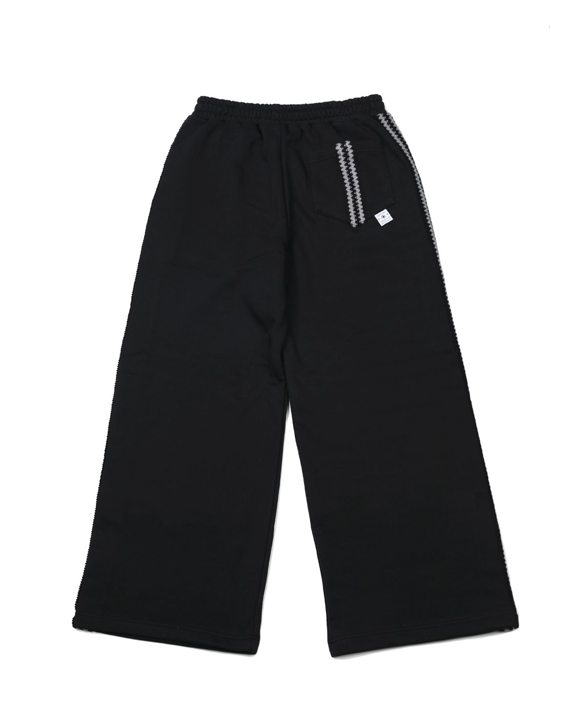 히피하우스(HIPPIE HAUS) Brushed Straight sweatpants w.Tape Black