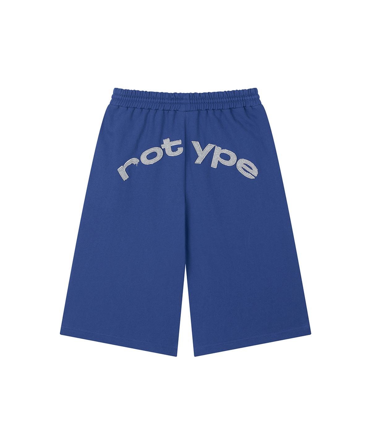 로타입(ROUGHTYPE) Overline Patch Bermuda Sweatpants - Blue