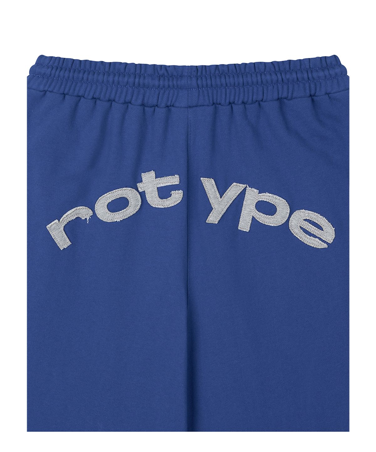 로타입(ROUGHTYPE) Overline Patch Bermuda Sweatpants - Blue
