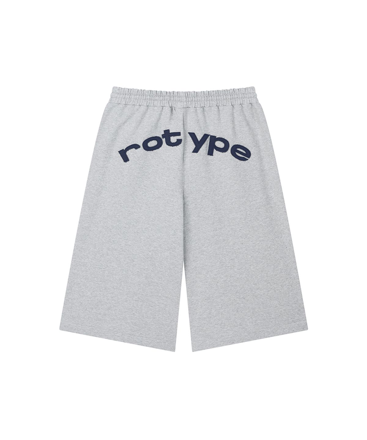 로타입(ROUGHTYPE) Overline Patch Bermuda Sweatpants - Gray