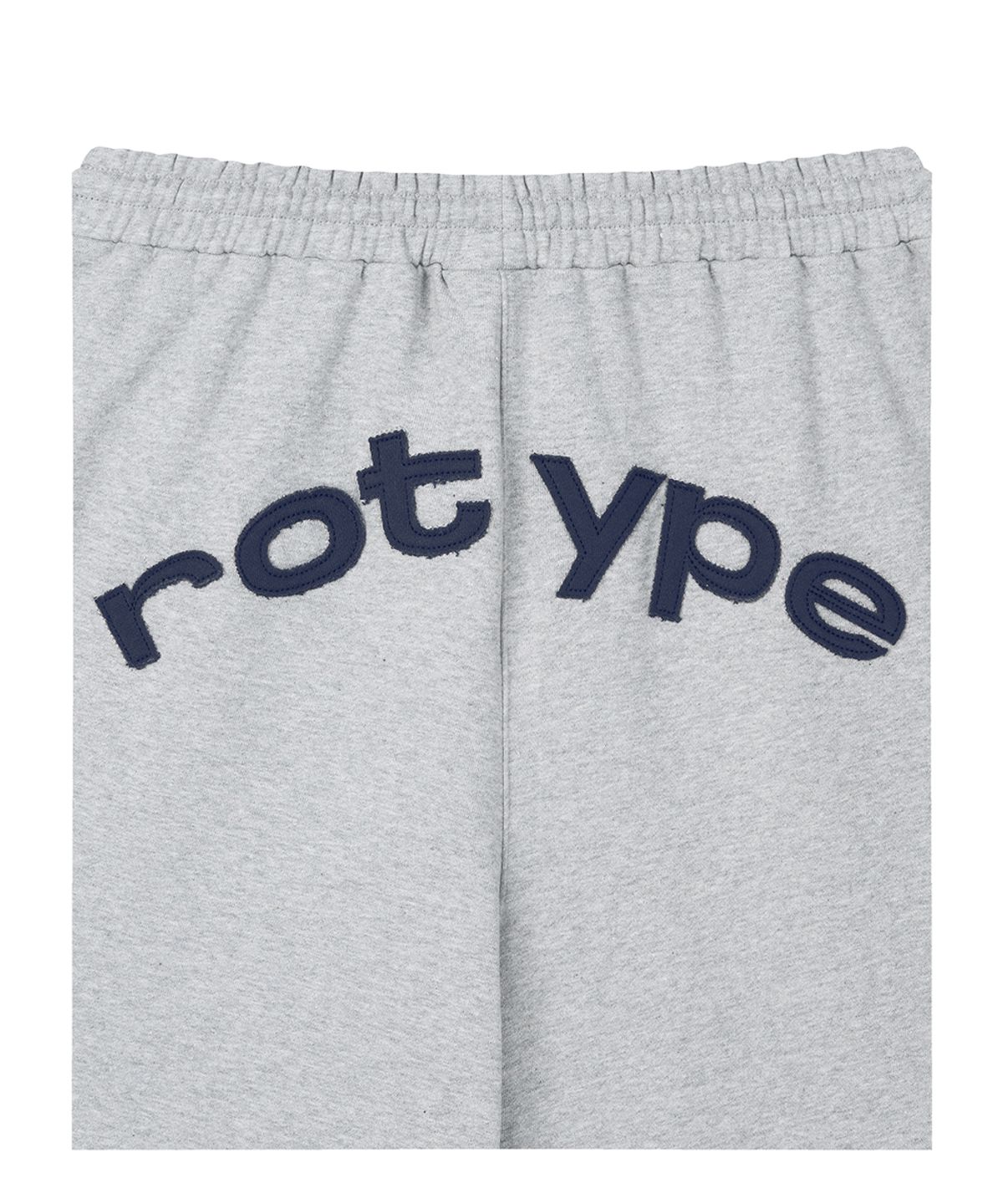 로타입(ROUGHTYPE) Overline Patch Bermuda Sweatpants - Gray