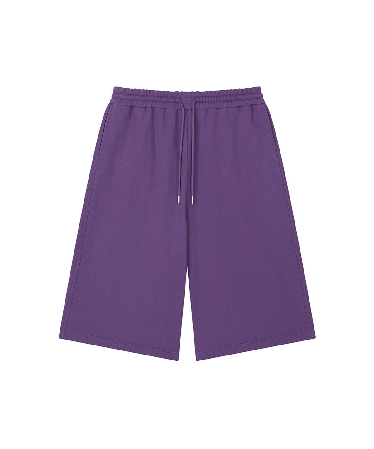 로타입(ROUGHTYPE) Overline Patch Bermuda Sweatpants - Purple