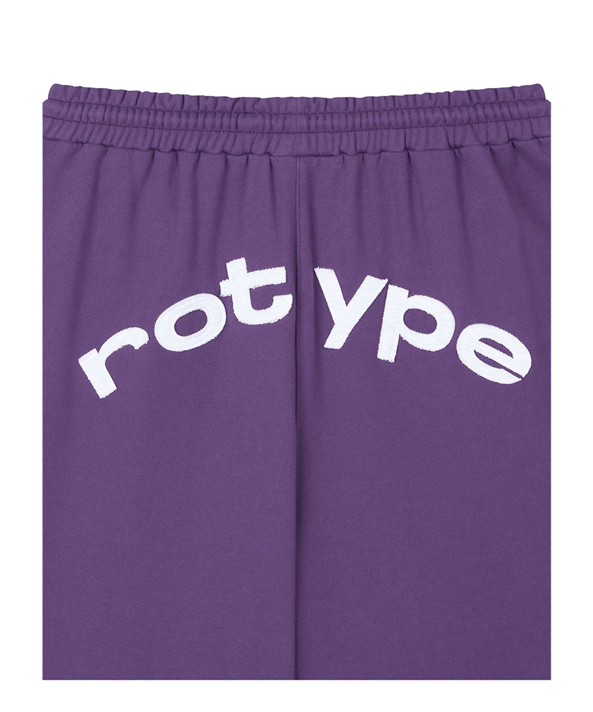 로타입(ROUGHTYPE) Overline Patch Bermuda Sweatpants - Purple