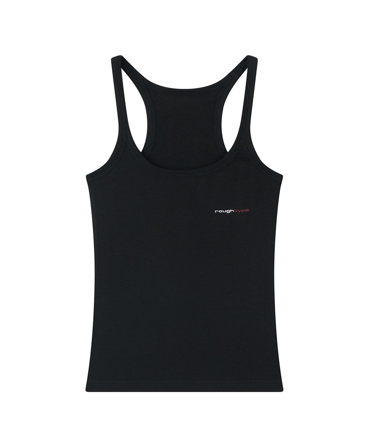 로타입(ROUGHTYPE) Two-color Logo Sleeveless - Black