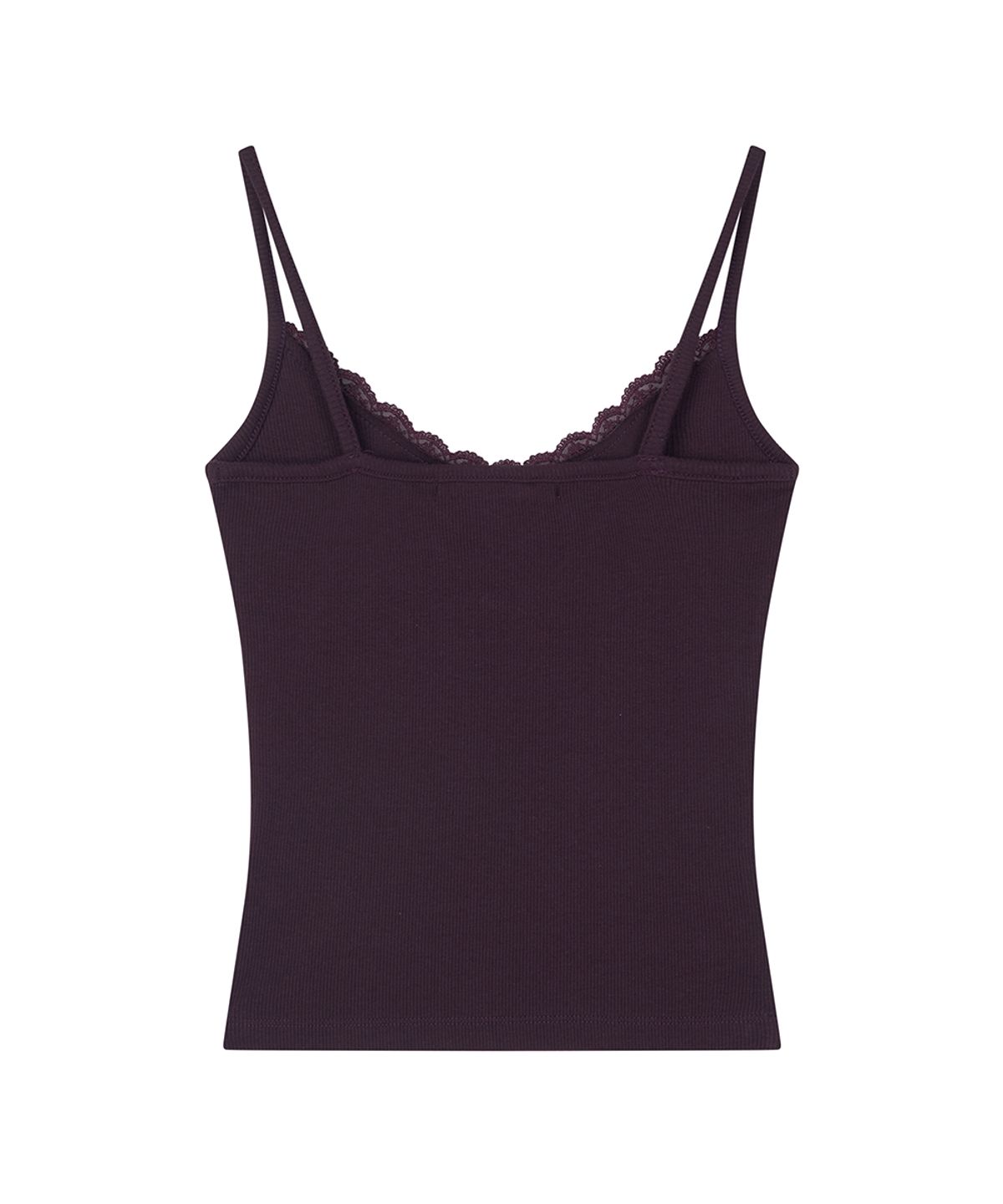 로타입(ROUGHTYPE) Crack Logo Lace Sleeveless - Purple