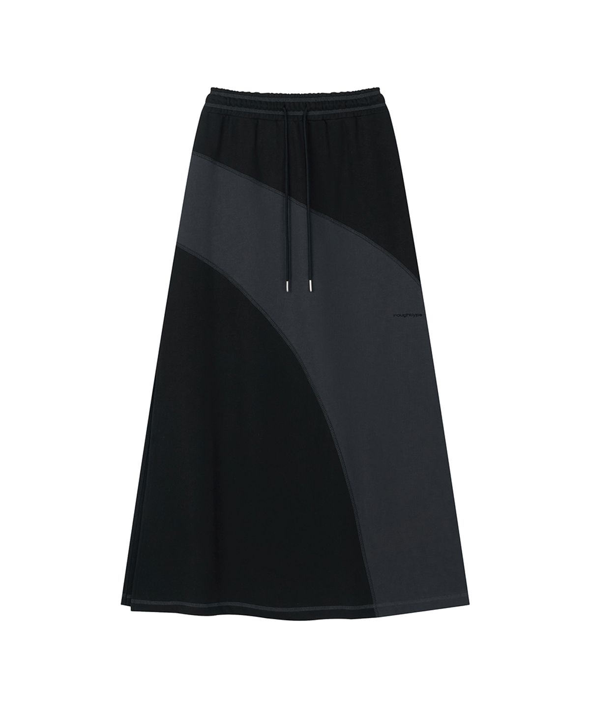로타입(ROUGHTYPE) Flux Panel Skirt - Black