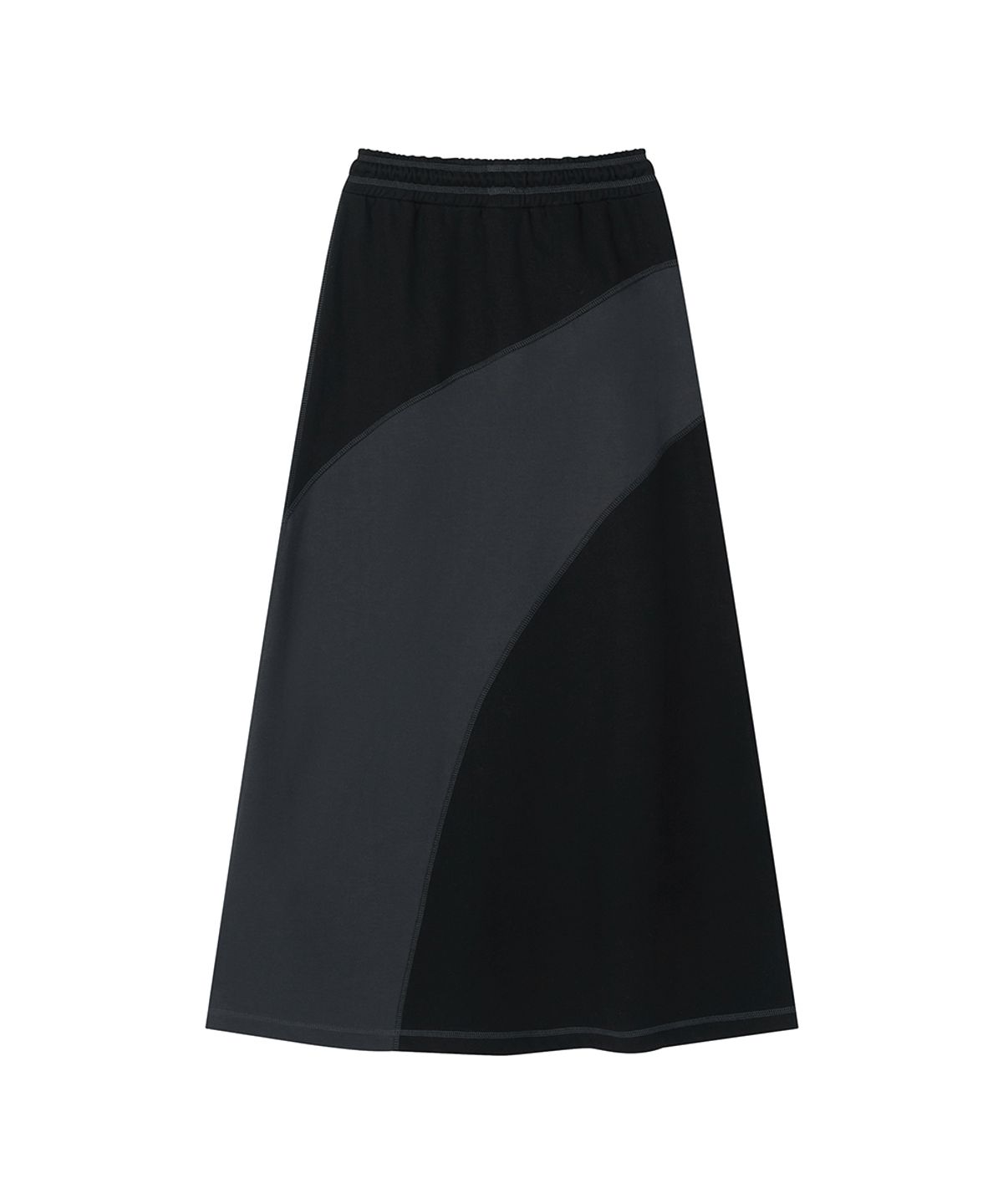 로타입(ROUGHTYPE) Flux Panel Skirt - Black