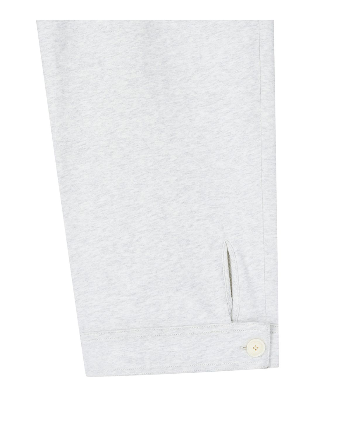 로타입(ROUGHTYPE) Balloon-fit Patch Sweatpants - Whitemelange