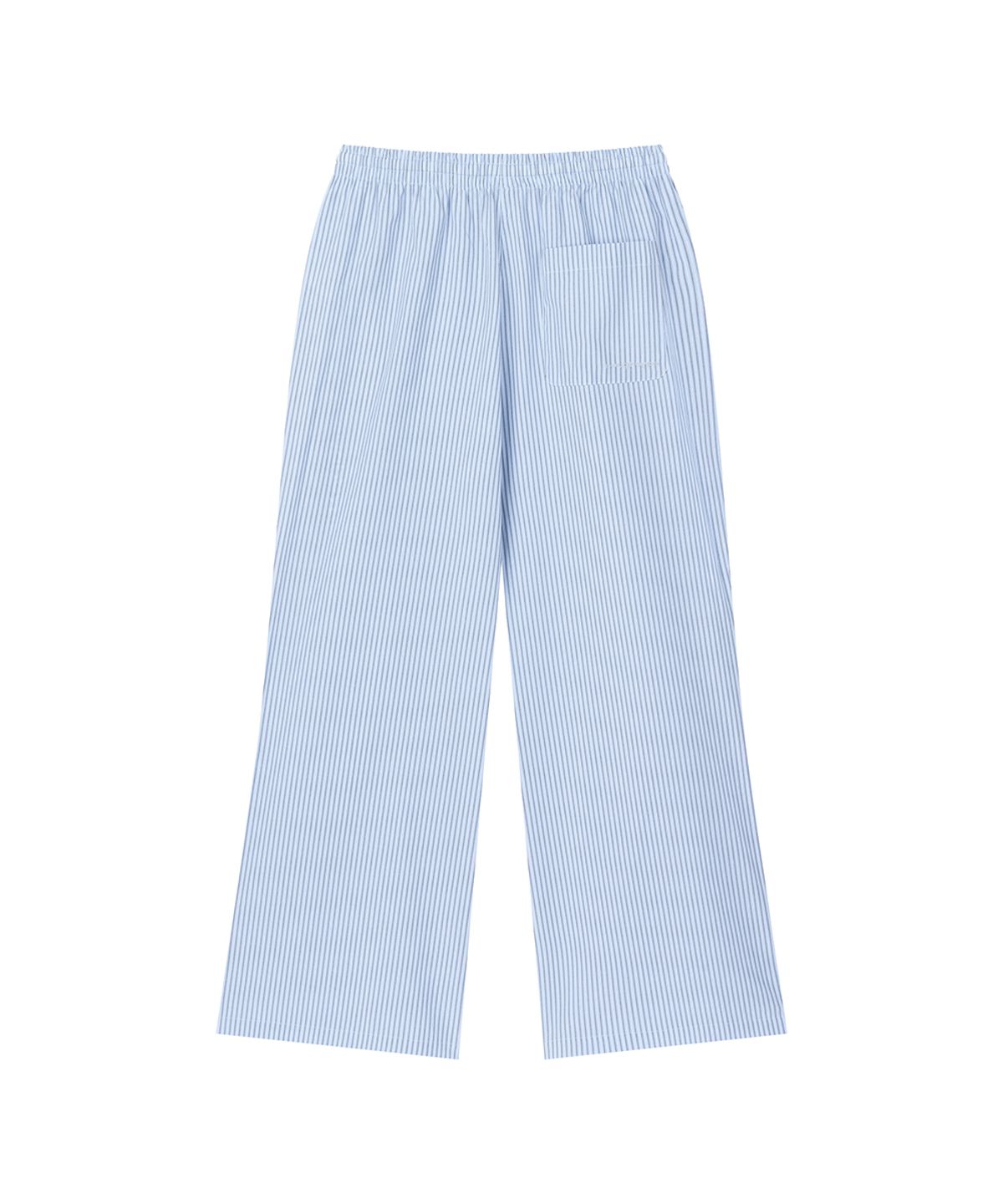 로타입(ROUGHTYPE) Button Stripe Pants - Sky blue