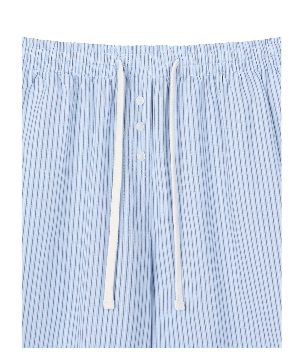 로타입(ROUGHTYPE) Button Stripe Pants - Sky blue