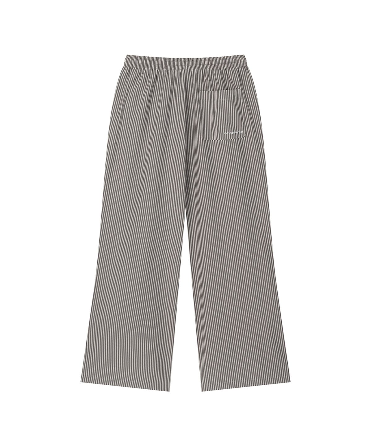 로타입(ROUGHTYPE) Button Stripe Pants - Mocha