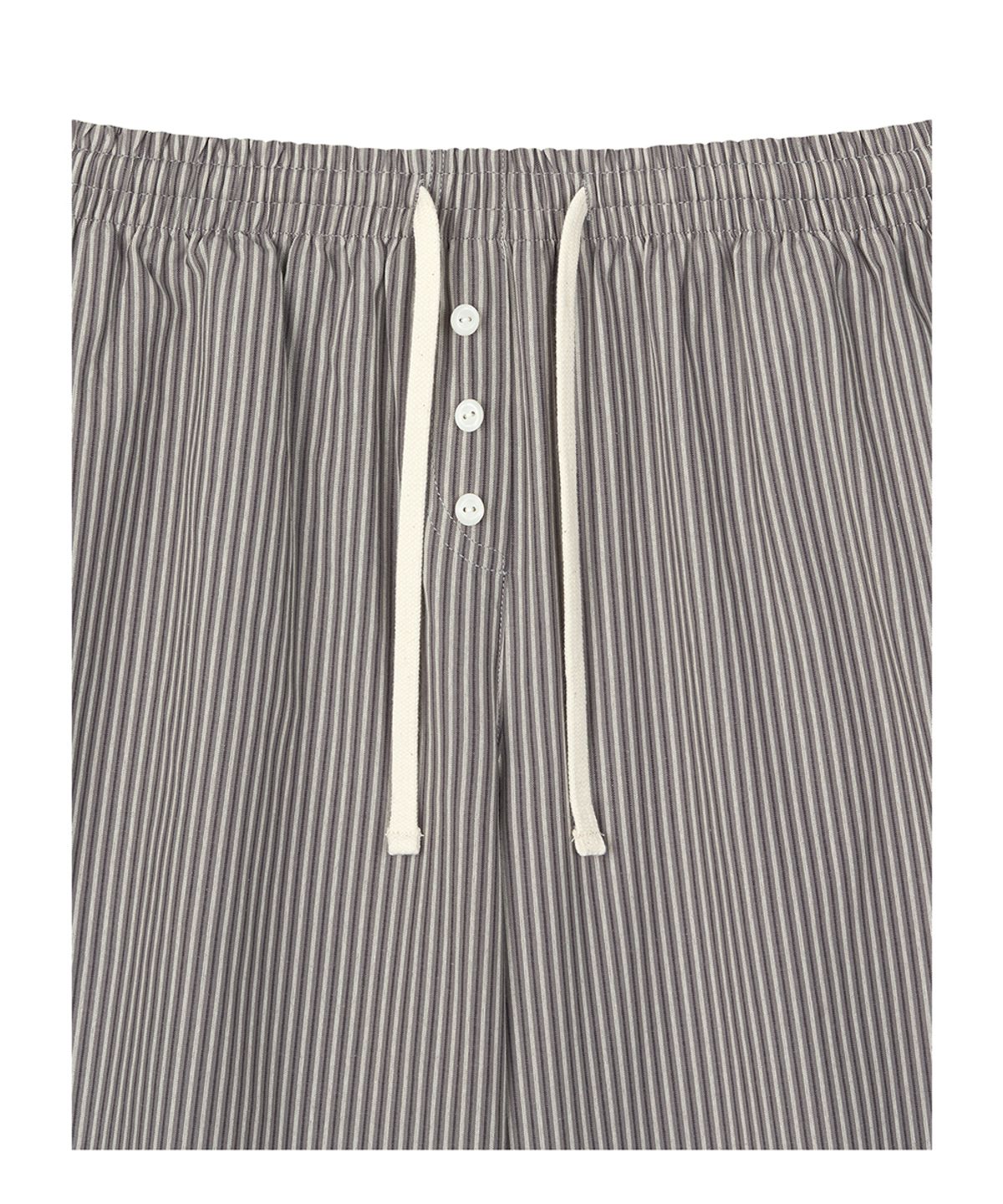 로타입(ROUGHTYPE) Button Stripe Pants - Mocha