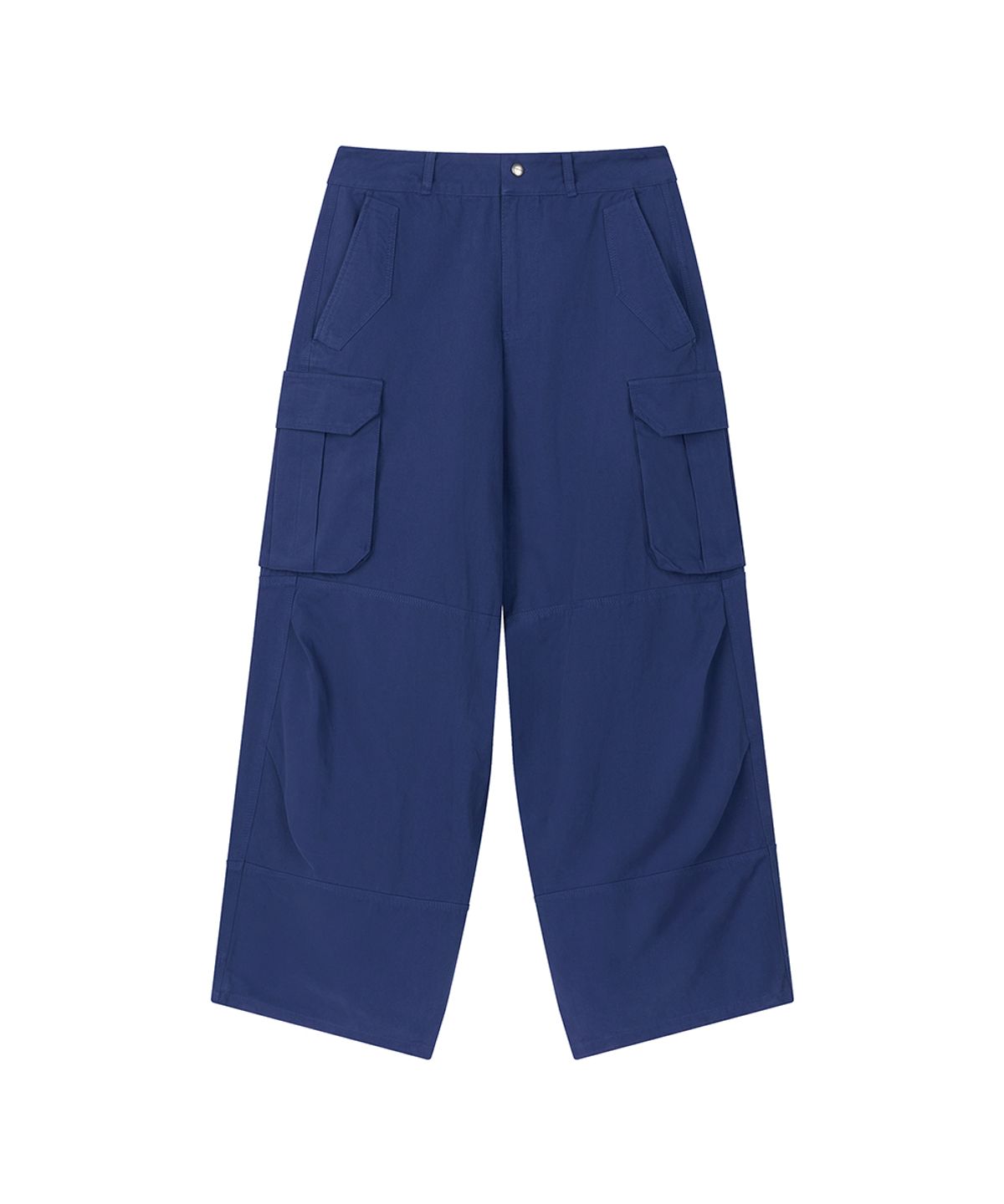 로타입(ROUGHTYPE) Washed Cargo Cotton Pants - Blue