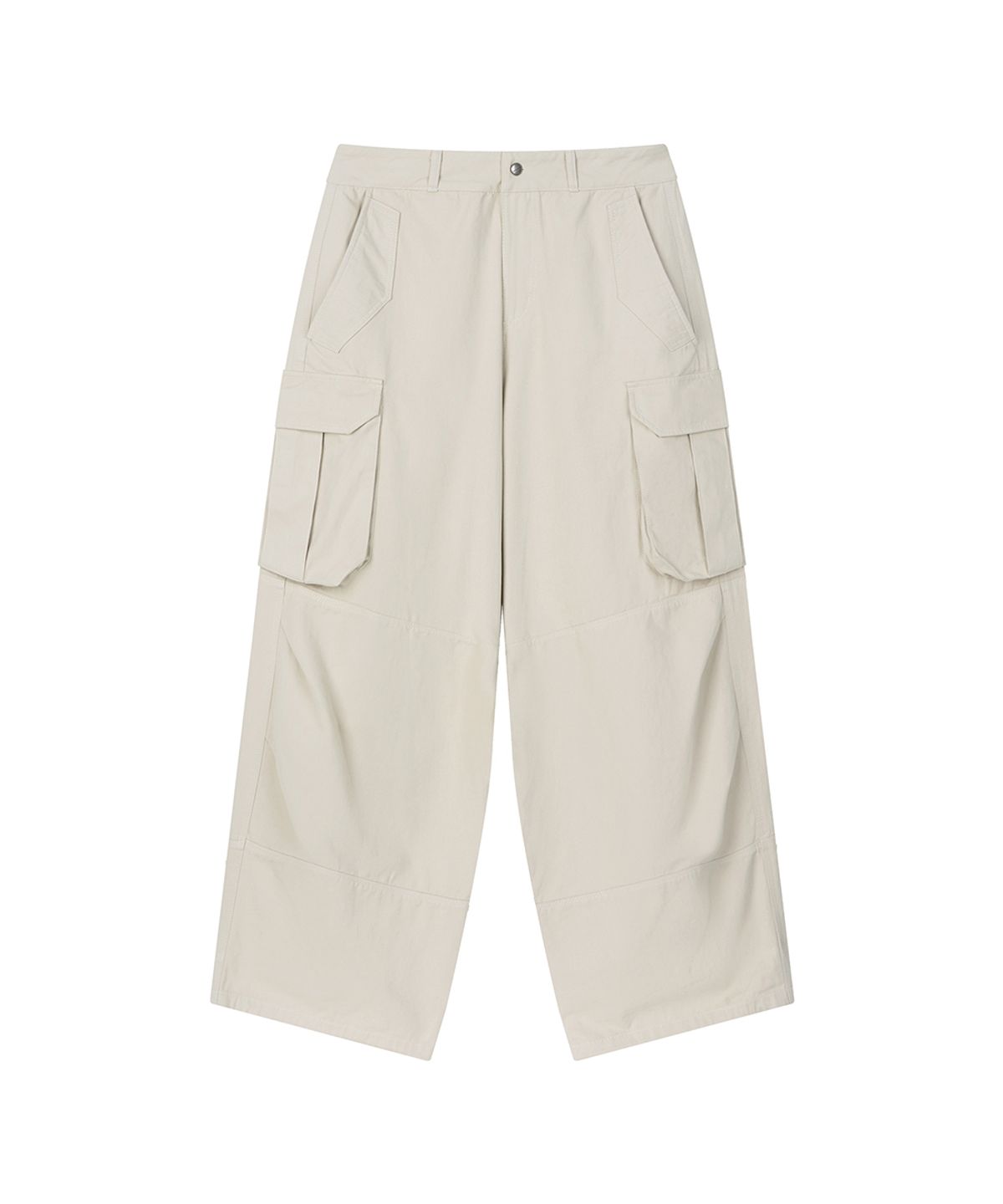 로타입(ROUGHTYPE) Washed Cargo Cotton Pants - Ivory