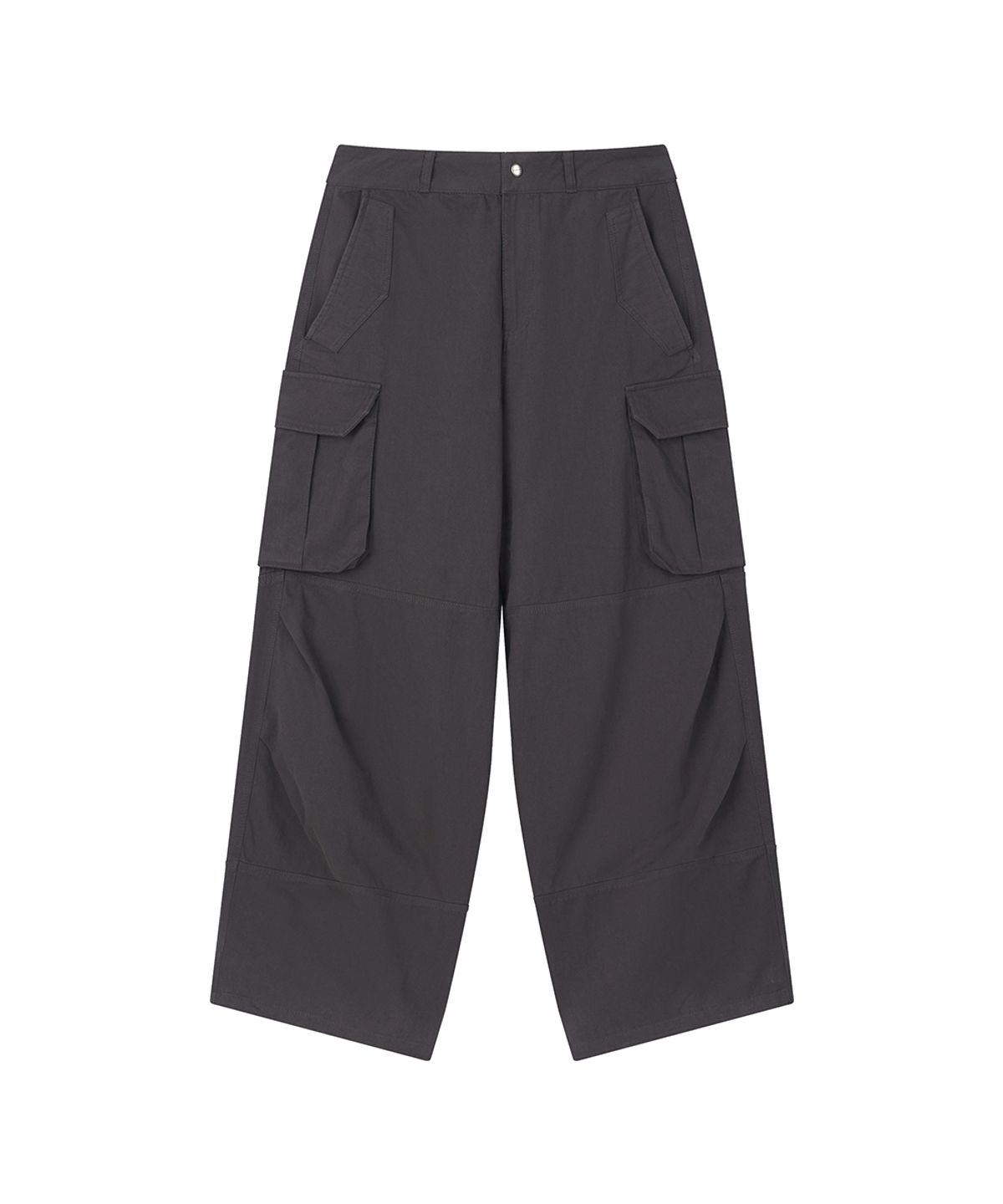 로타입(ROUGHTYPE) Washed Cargo Cotton Pants - Charcoal