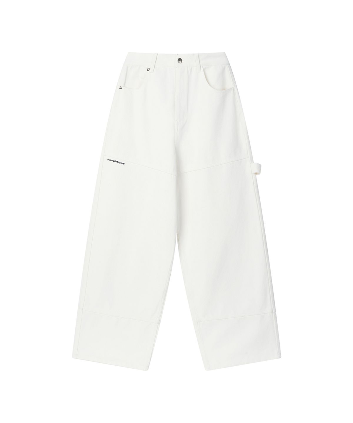 로타입(ROUGHTYPE) Drop Line Oxford Pants - Ivory