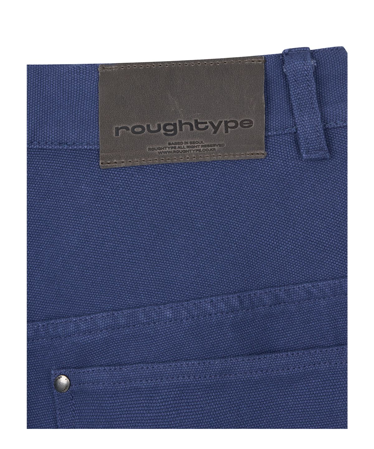 로타입(ROUGHTYPE) Drop Line Oxford Pants - Blue