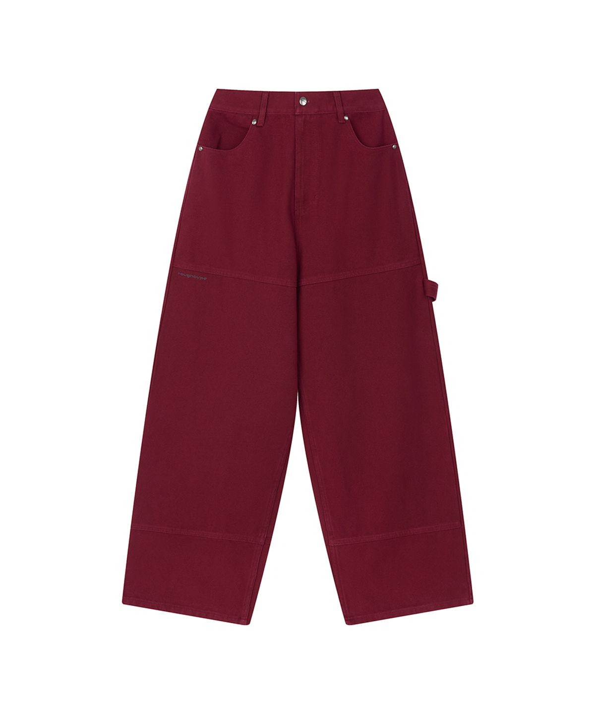 로타입(ROUGHTYPE) Drop Line Oxford Pants - Red