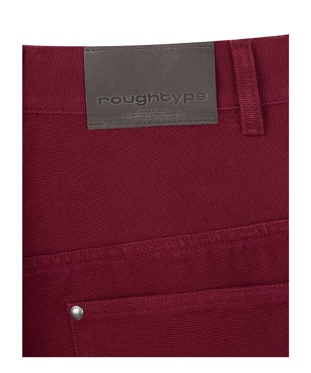 로타입(ROUGHTYPE) Drop Line Oxford Pants - Red