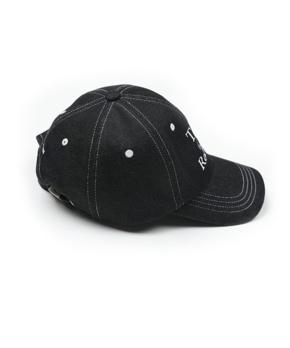 히피하우스(HIPPIE HAUS) Embroidered Ball Cap_Black Denim