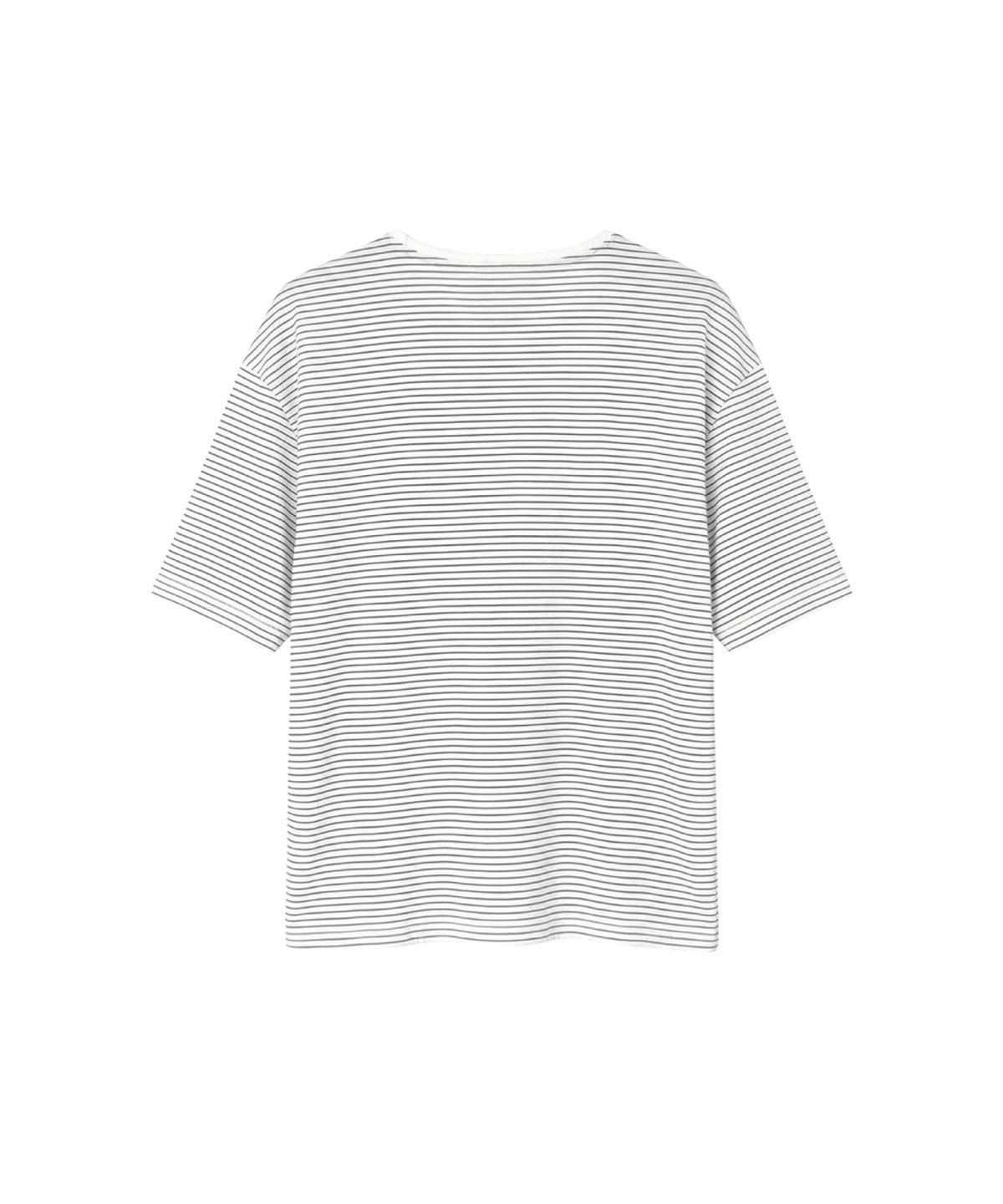 랜돌프앤코(RANDOLPH&CO) Stripe Journey Script T-shirt