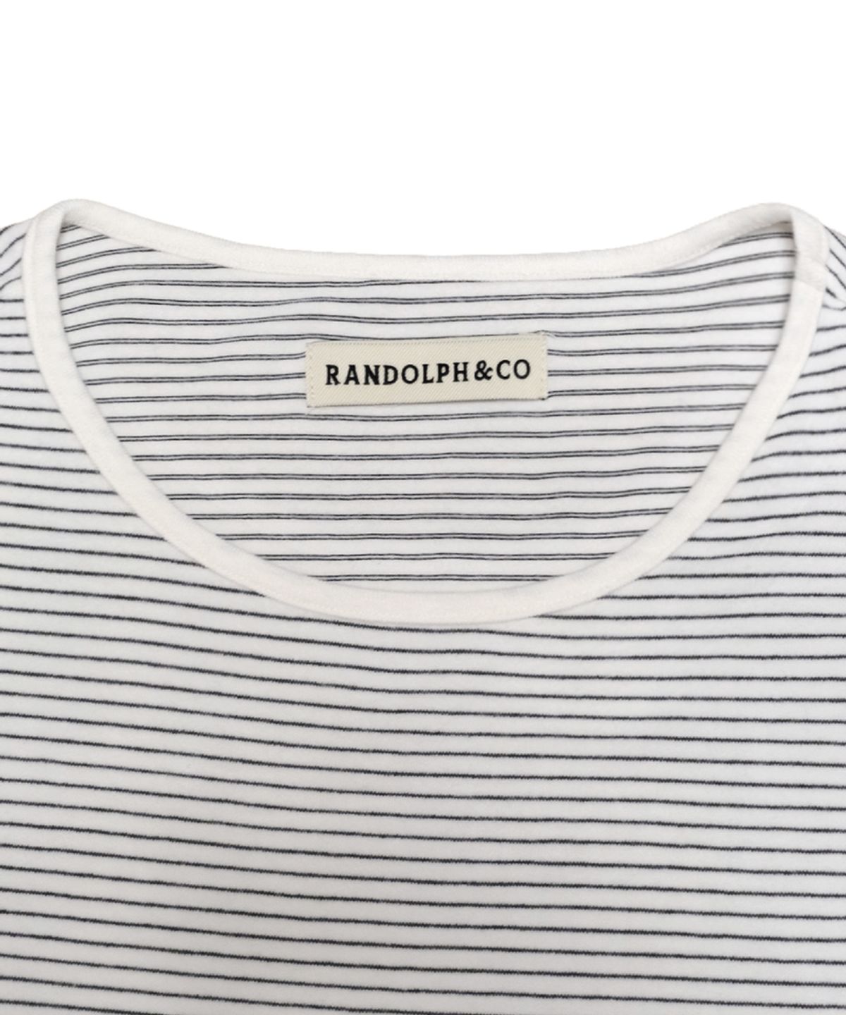 랜돌프앤코(RANDOLPH&CO) Stripe Journey Script T-shirt