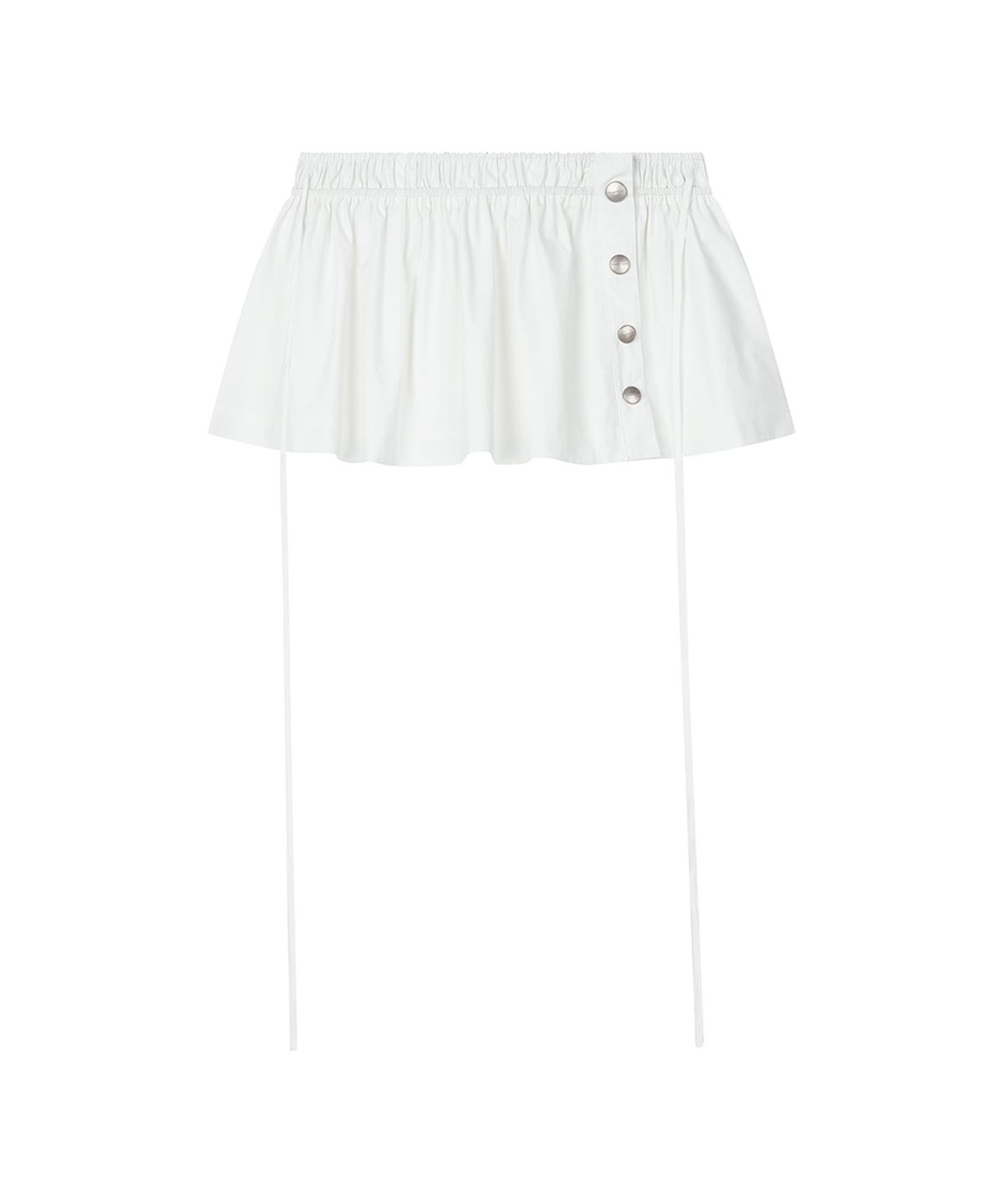 로타입(ROUGHTYPE) Snap Point Layered Skirt - White