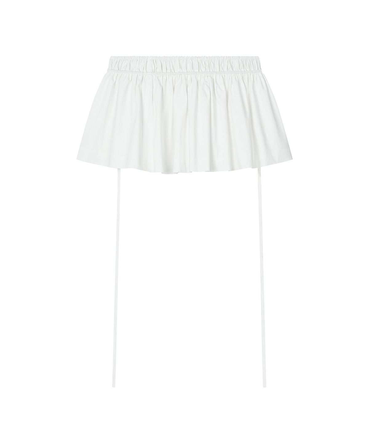 로타입(ROUGHTYPE) Snap Point Layered Skirt - White