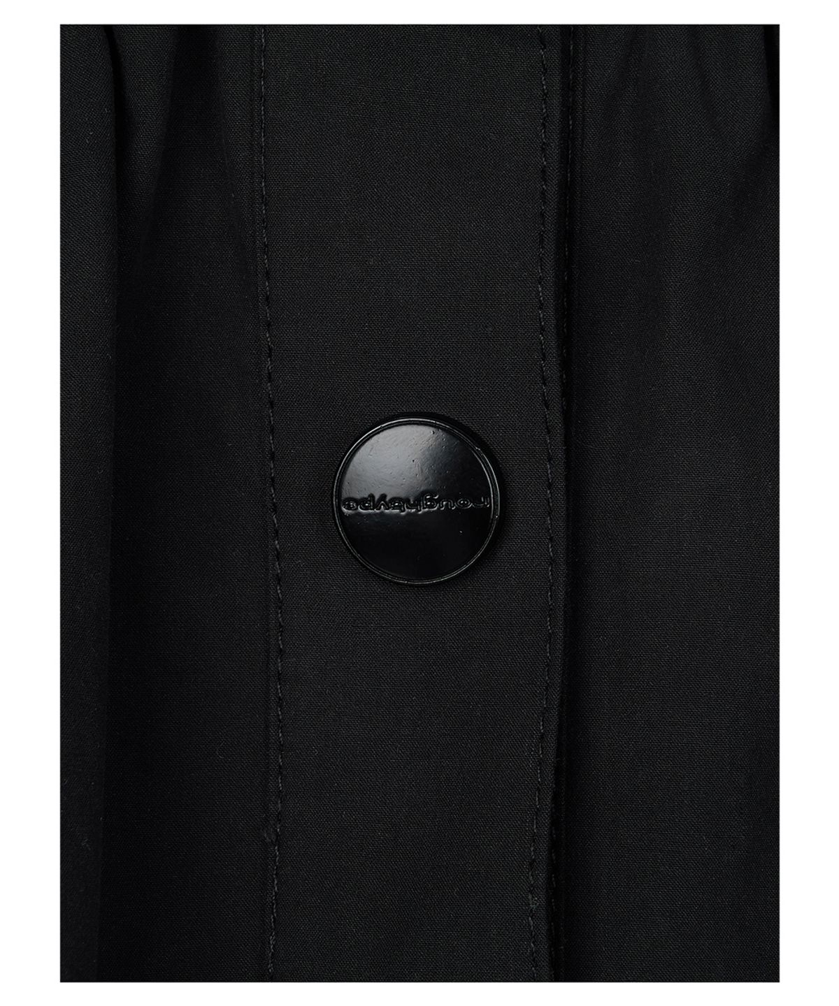 로타입(ROUGHTYPE) Snap Point Layered Skirt - Black