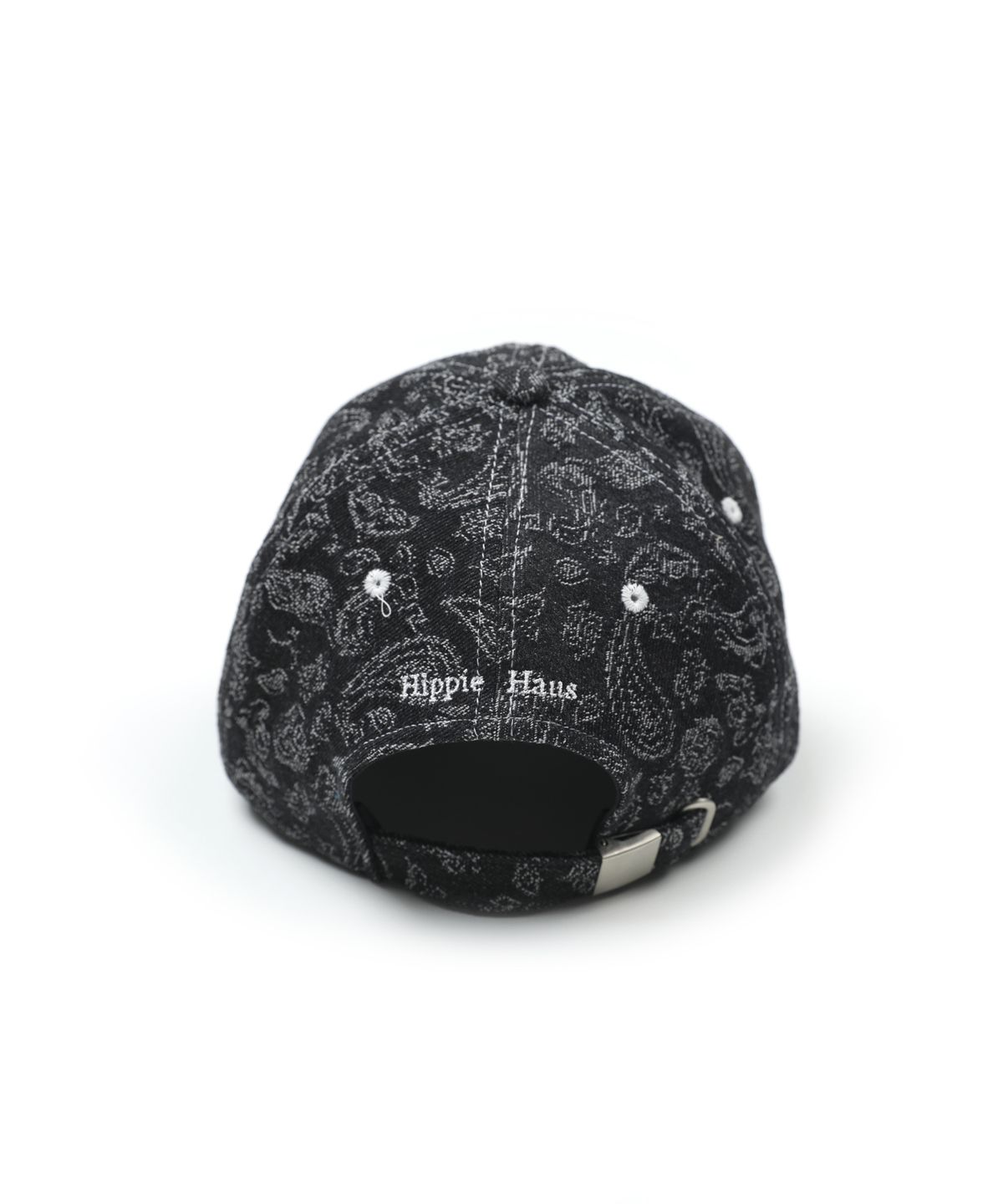 히피하우스(HIPPIE HAUS) Embroidered Ball Cap_Black Paisley