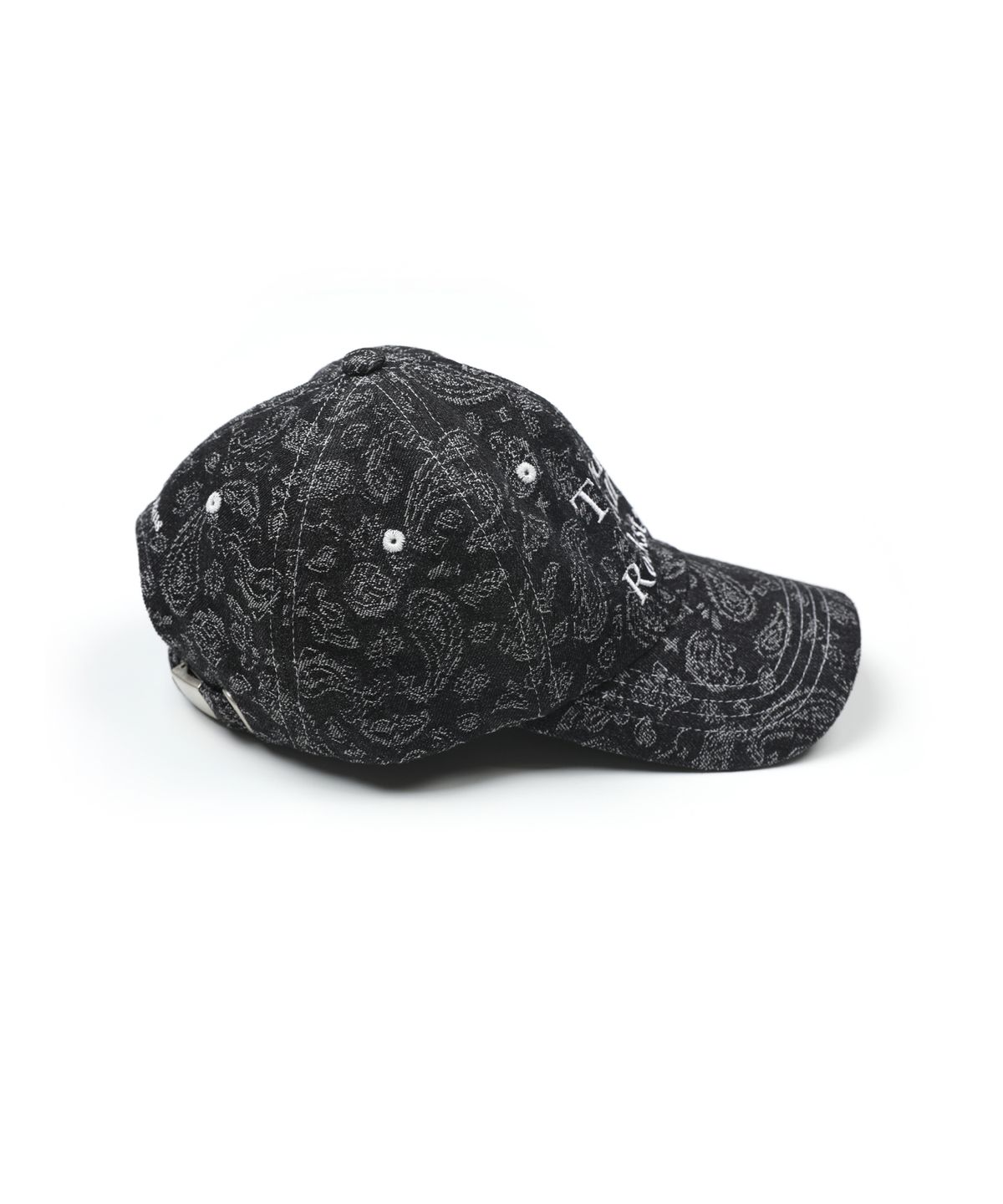 히피하우스(HIPPIE HAUS) Embroidered Ball Cap_Black Paisley