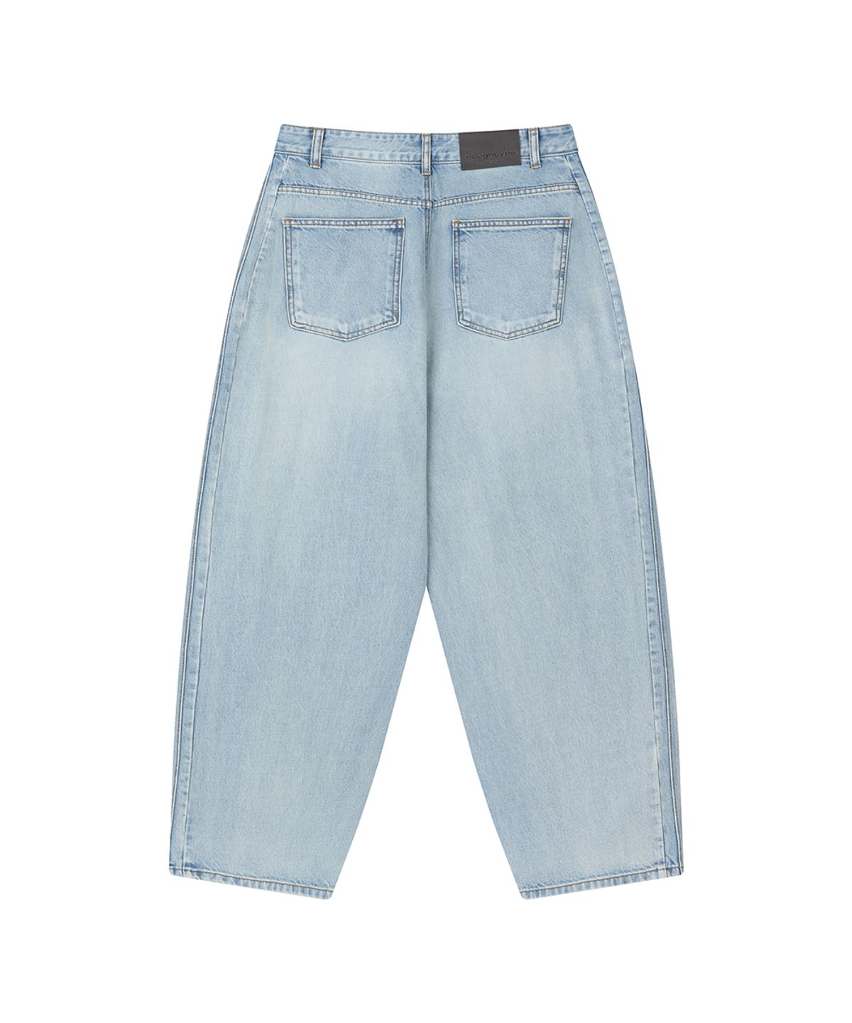 로타입(ROUGHTYPE) Maxi Wide Denim Pants - Light blue