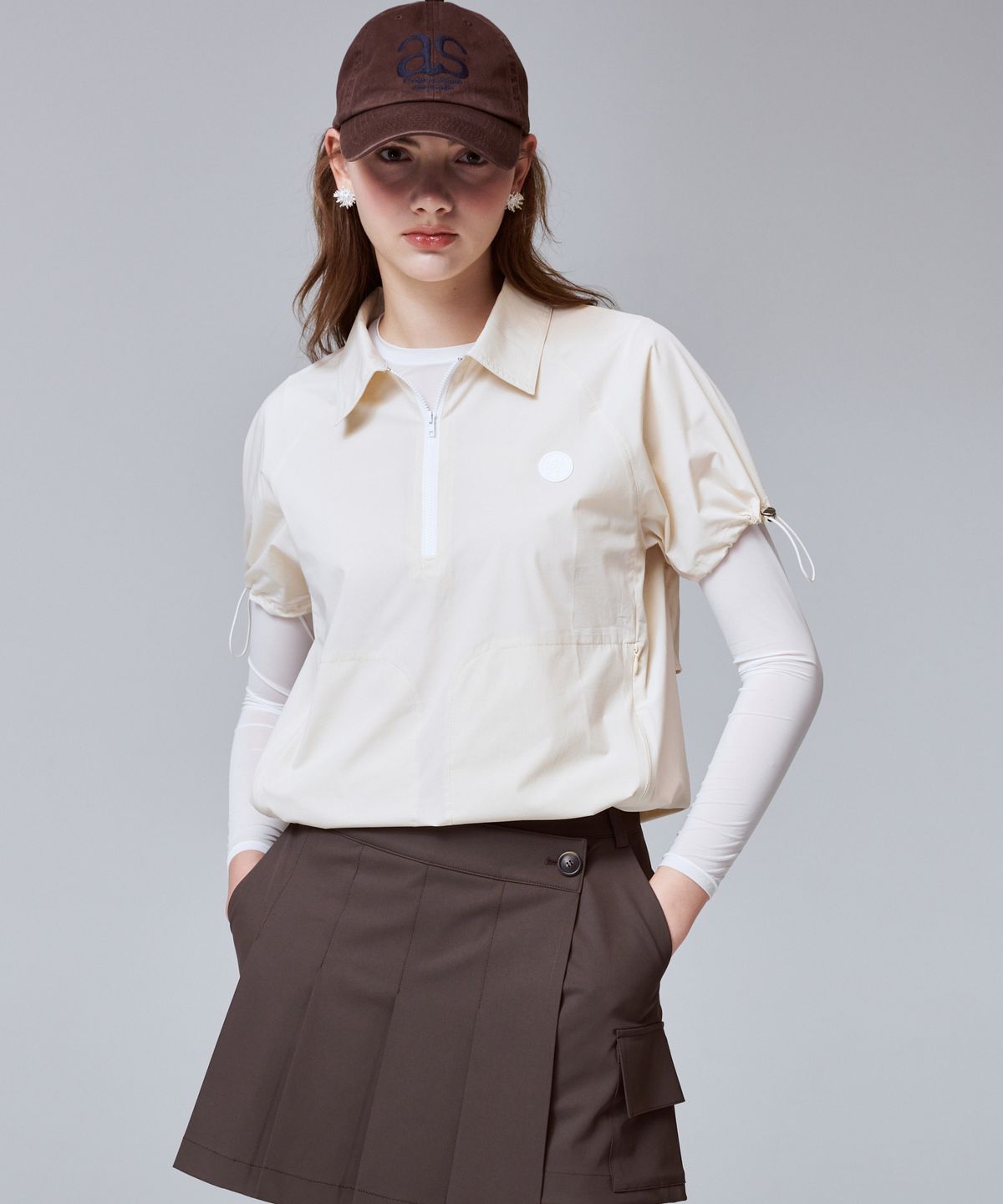 크림골프(KLIMGOLF) 우븐 카라 티