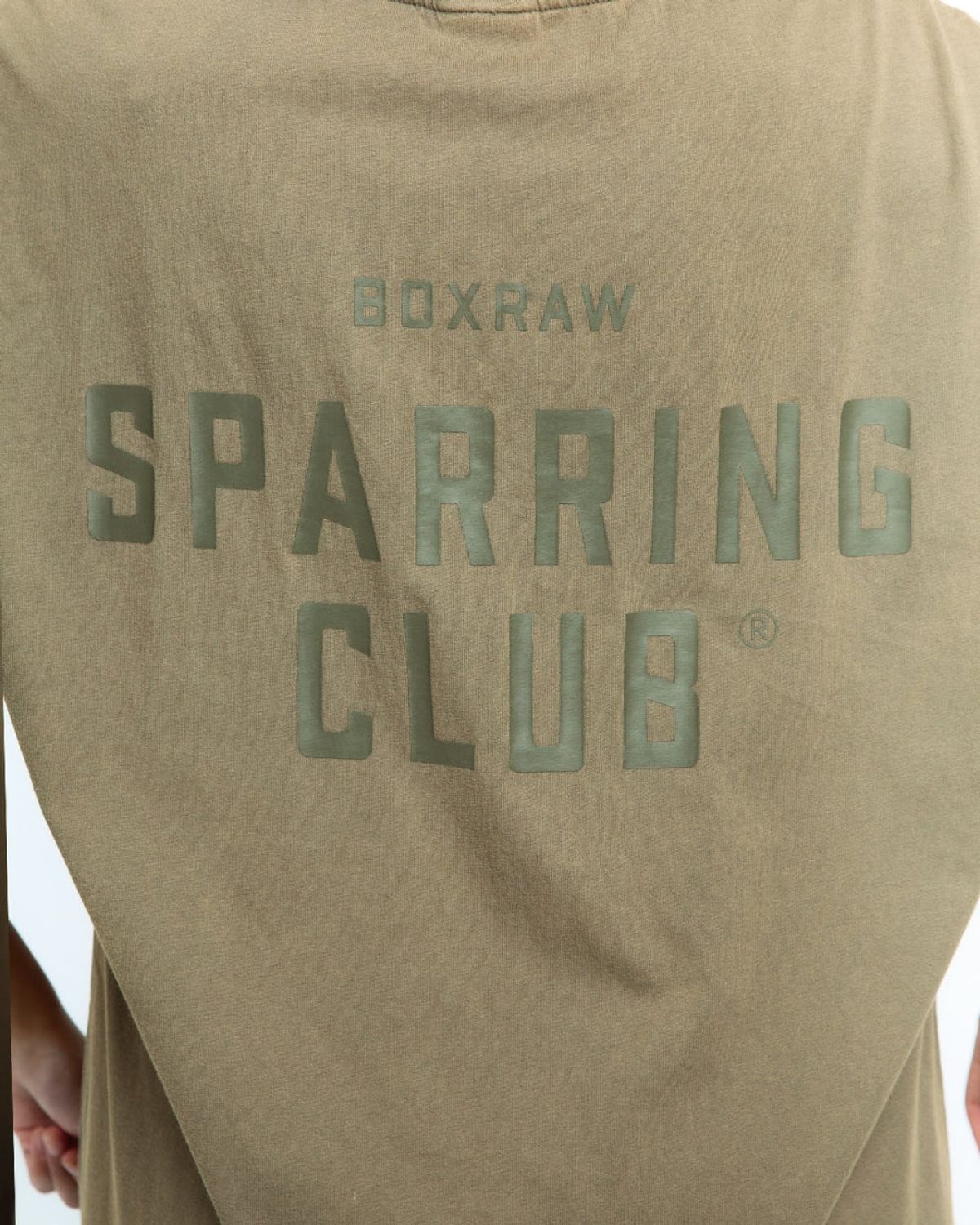 복스로(BOXRAW) 스파링 클럽 오버사이즈 티셔츠 - 여성 W BXRW-SPCLT-W [워시드 올리브]