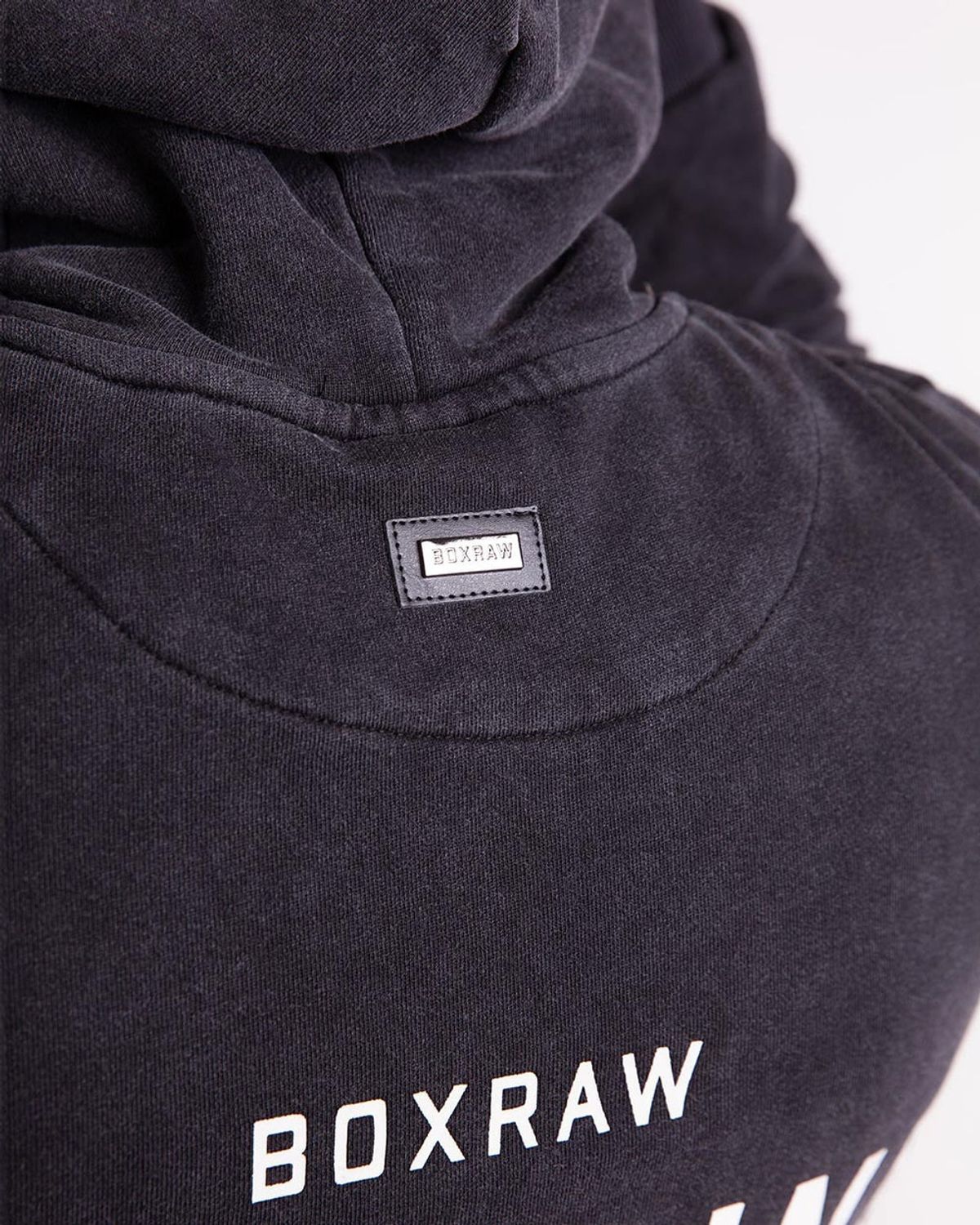 복스로(BOXRAW) 스파링 클럽 오버사이즈 후디 - 남성 M BXRW-SPCLH [워시드 블랙]