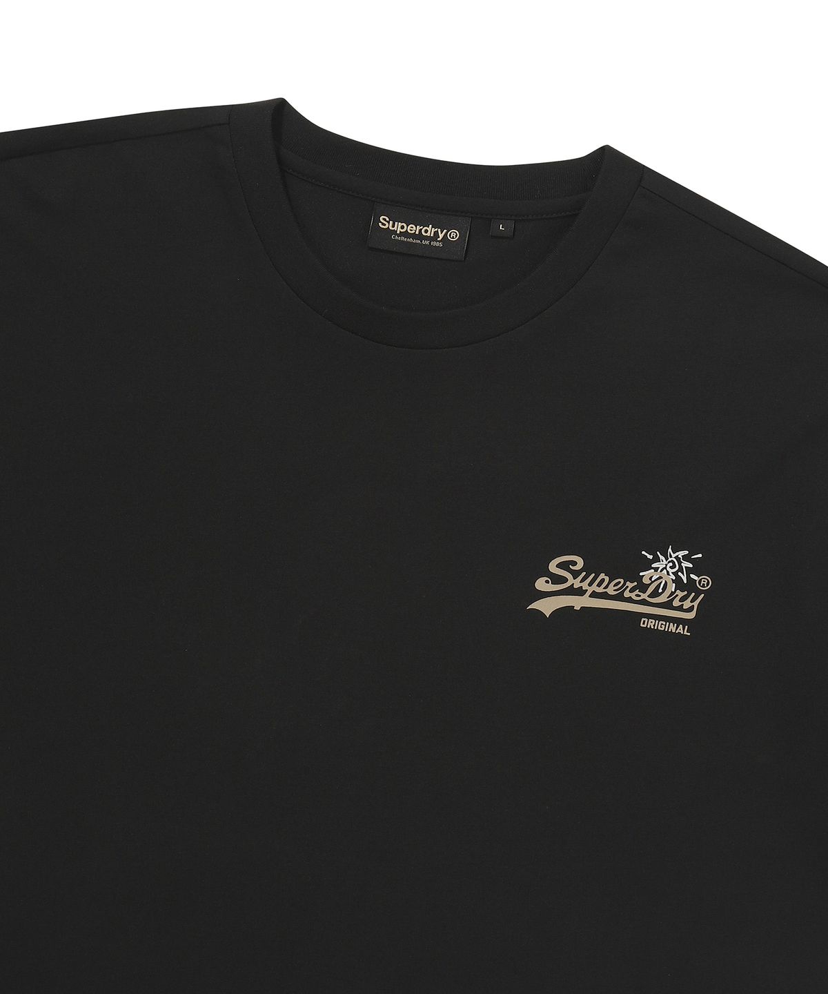 슈퍼드라이(SUPERDRY) 썸머 그래픽 티셔츠 블랙 SDUISCQ53BLK