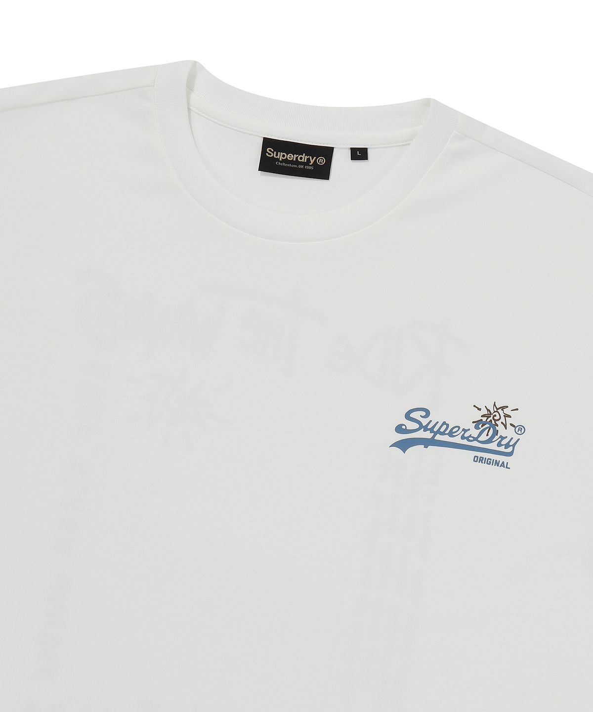 슈퍼드라이(SUPERDRY) 썸머 그래픽 티셔츠 화이트  SDUISCQ53WHT