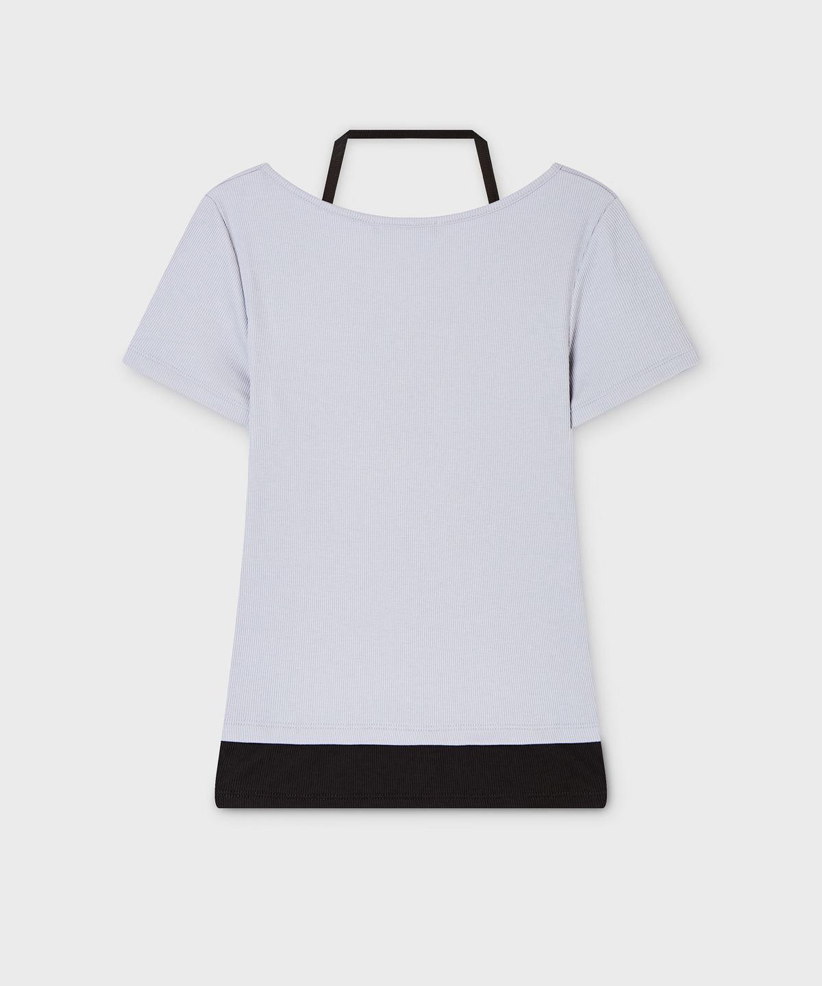 후아유(WHO.A.U) Halter Neck Layered T-shirt / WHRAG2492F