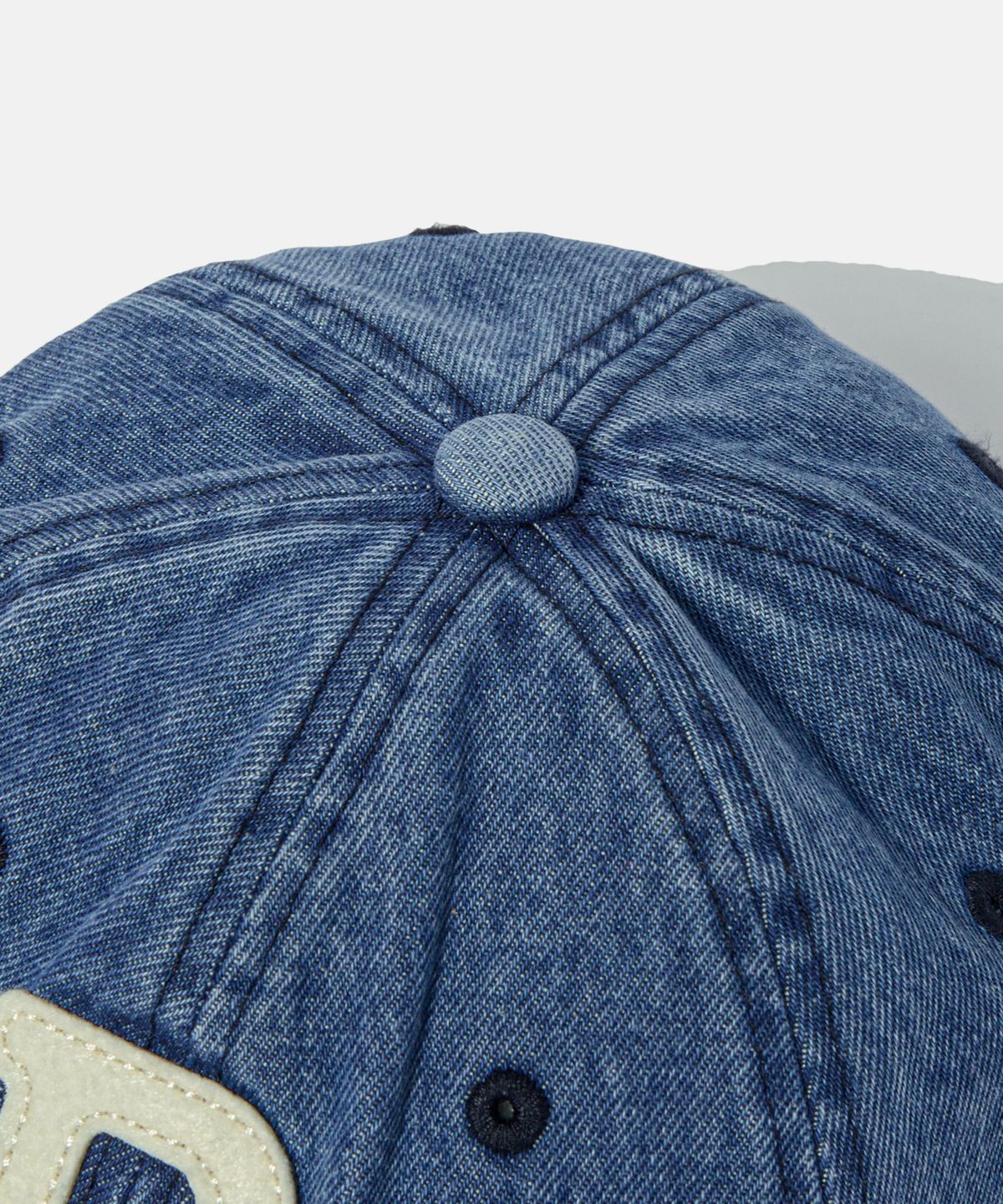 에스피오나지(ESPIONAGE) ESP Letter Washed Denim Cap Letter P