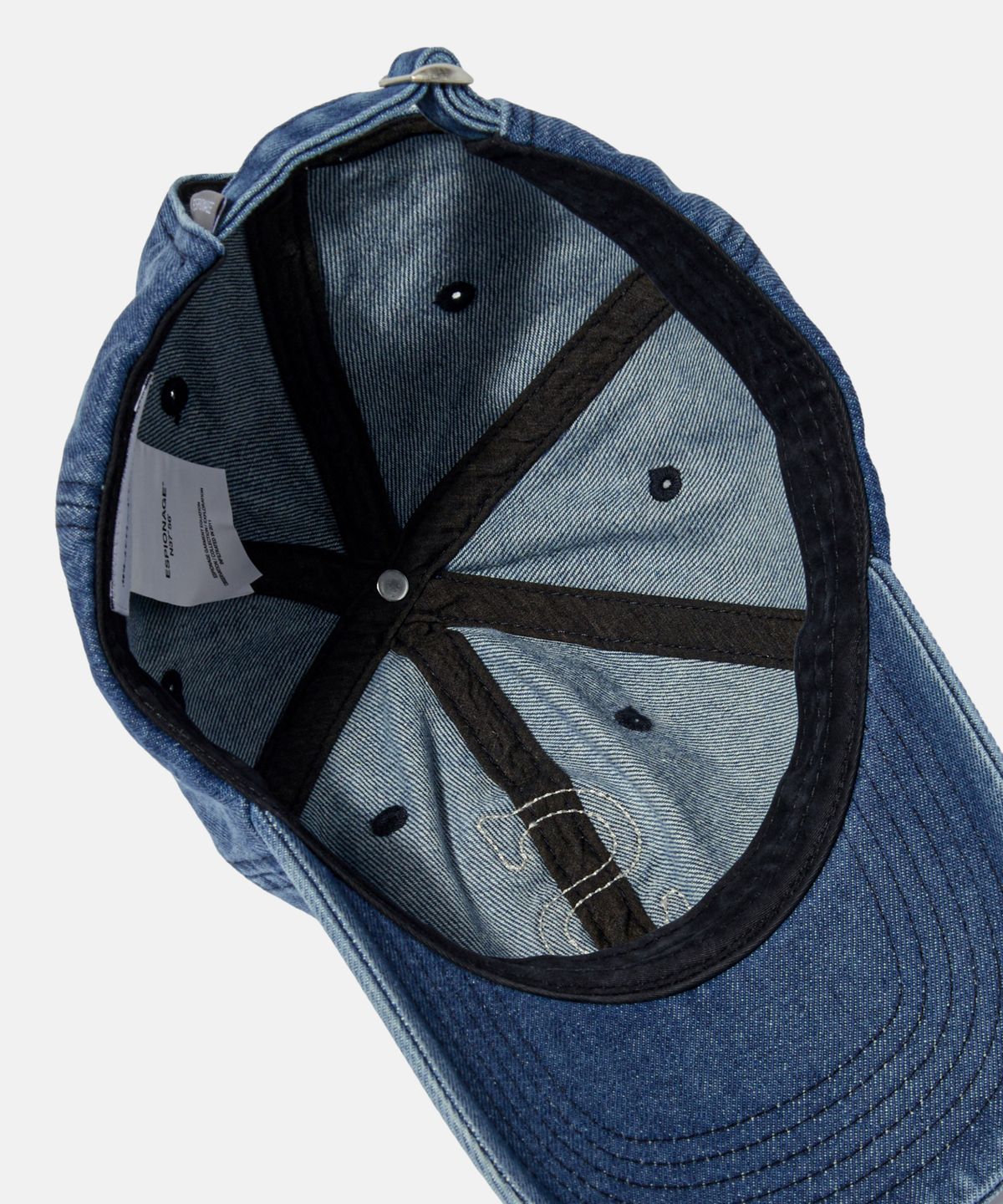 에스피오나지(ESPIONAGE) ESP Letter Washed Denim Cap Letter S