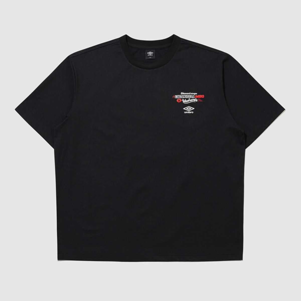 엄브로(UMBRO) [QUICK-DRY] 다이아몬드 이스케이프 자동차 프레쉬 반팔 티셔츠  블랙 UR223CRS59