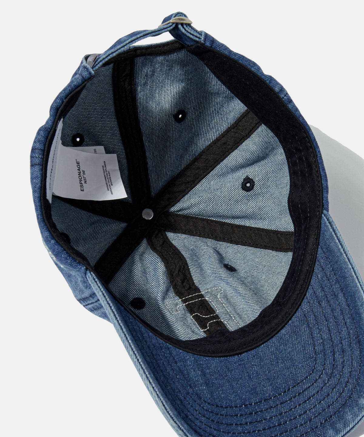 에스피오나지(ESPIONAGE) ESP Letter Washed Denim Cap Letter E