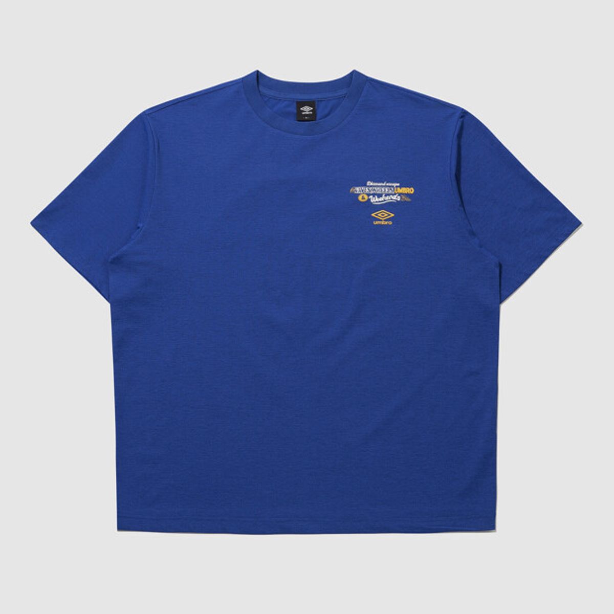엄브로(UMBRO) [QUICK-DRY] 다이아몬드 이스케이프 자동차 프레쉬 반팔 티셔츠  블루 UR223CRS59